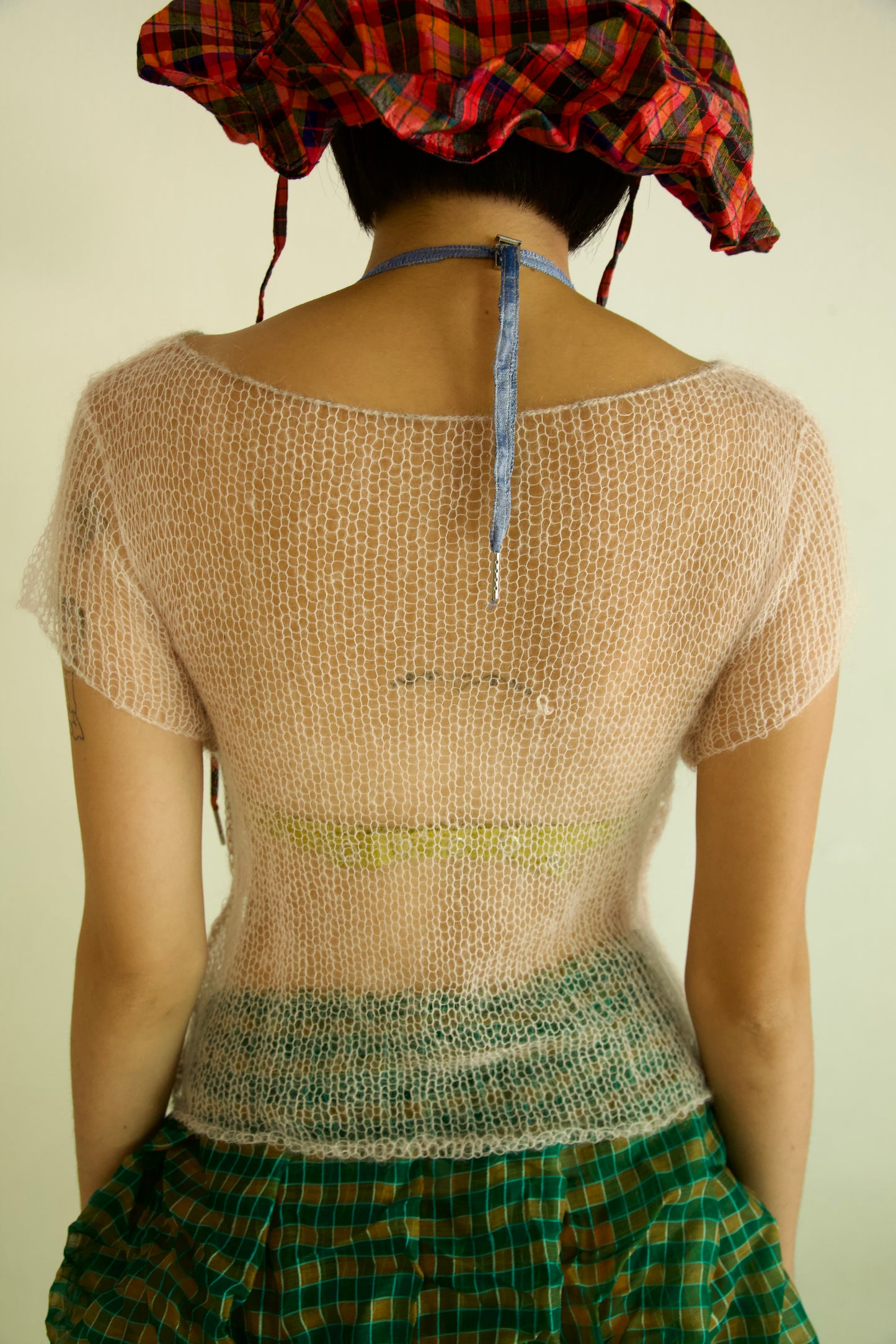 Threadbare Palette Light Mohair Knit Unisex Tee (lightest pink)