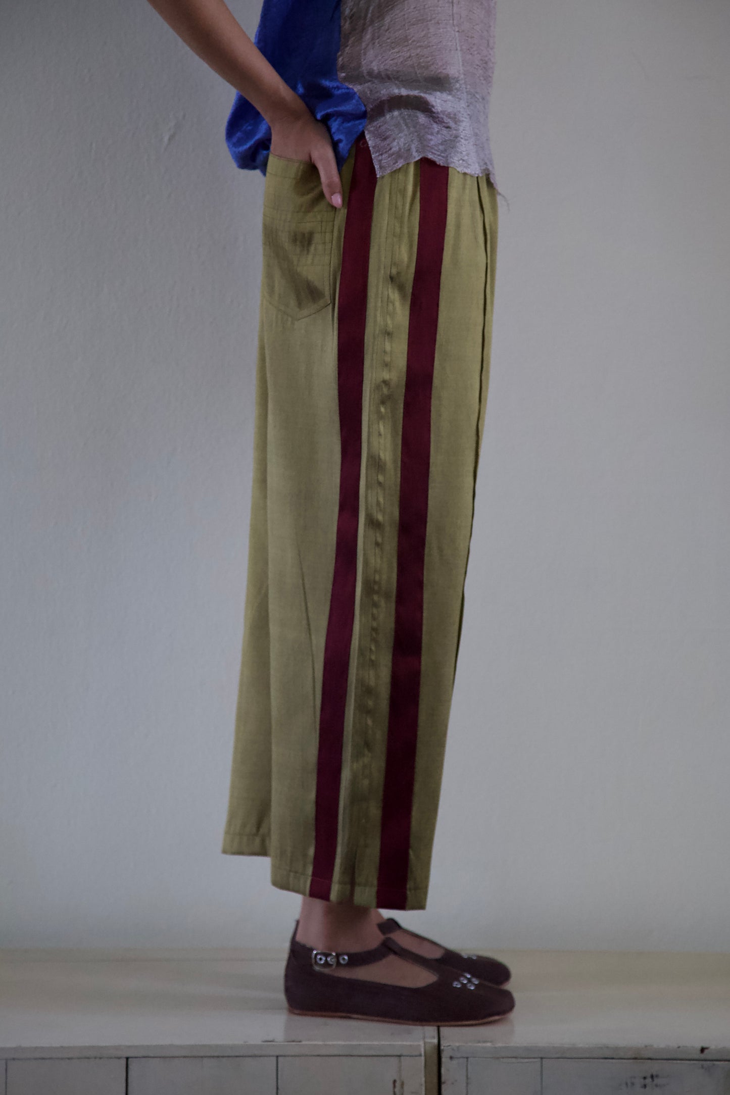 Handwoven Raw Thai Silk Unisex Uniform Pants (4 colorways + new size)