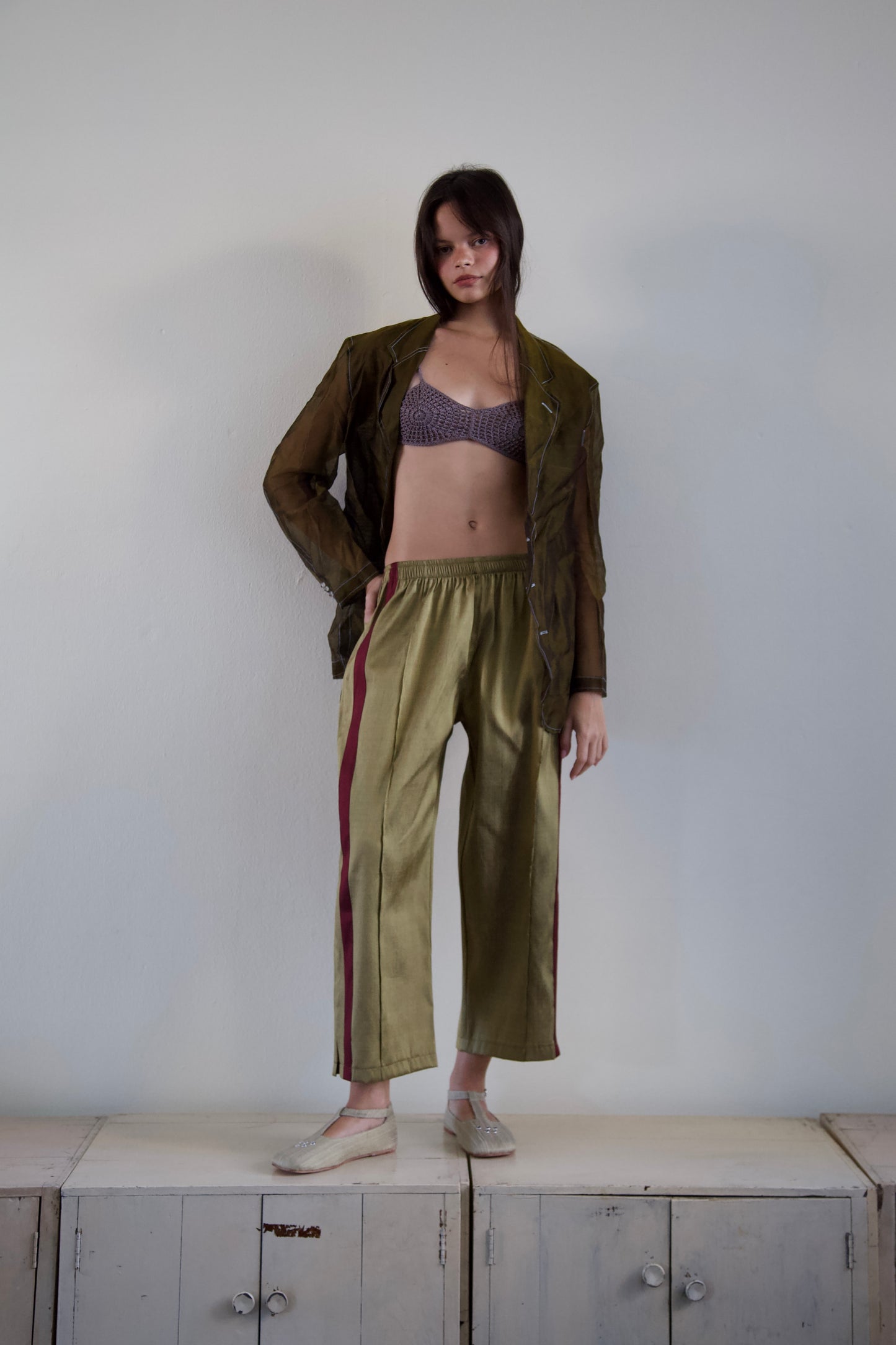 Handwoven Raw Thai Silk Unisex Uniform Pants (4 colorways + new size)