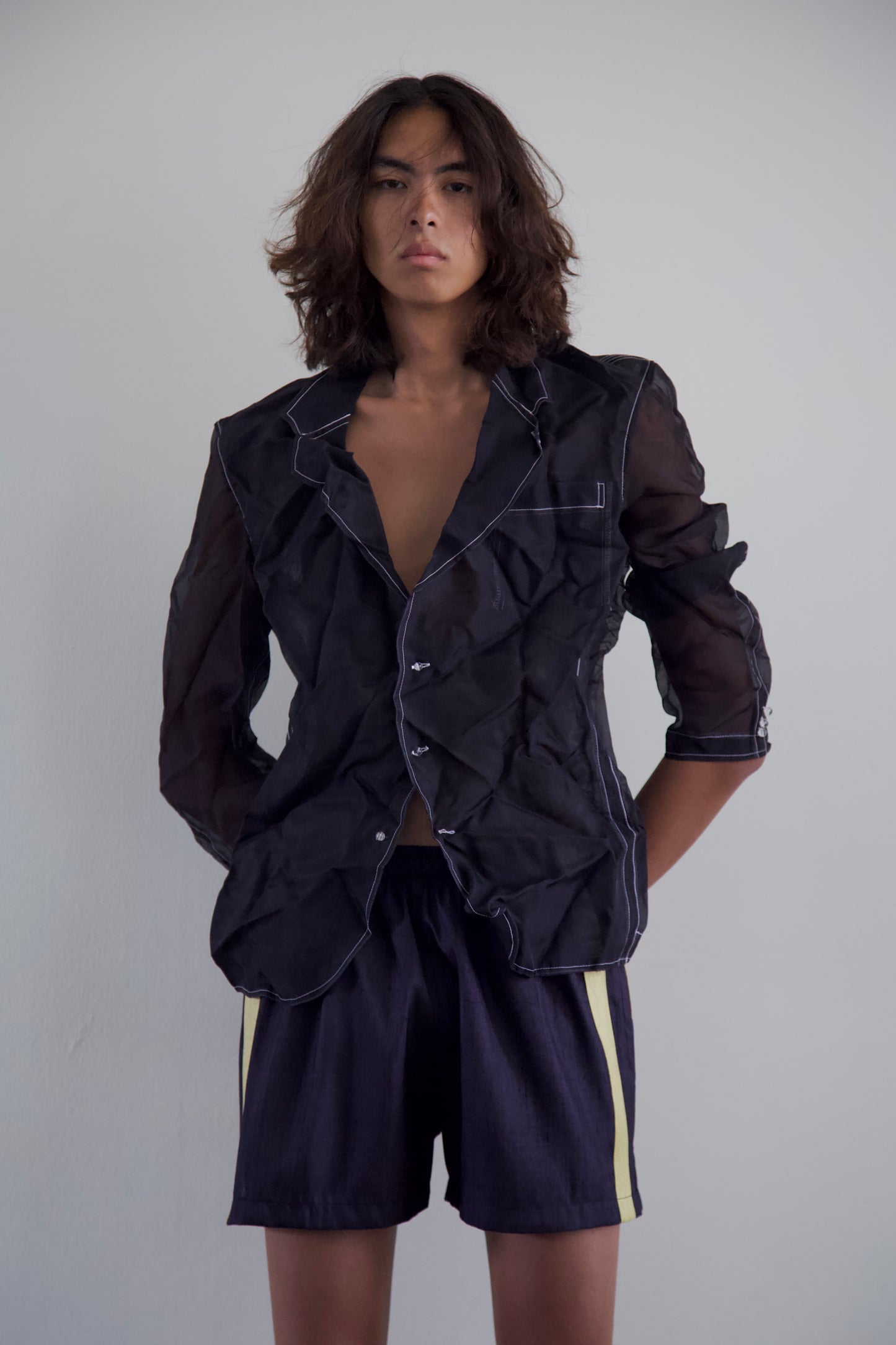 Handwoven Raw Thai Silk Unisex Contrast Shorts (new colorways + sizes!)