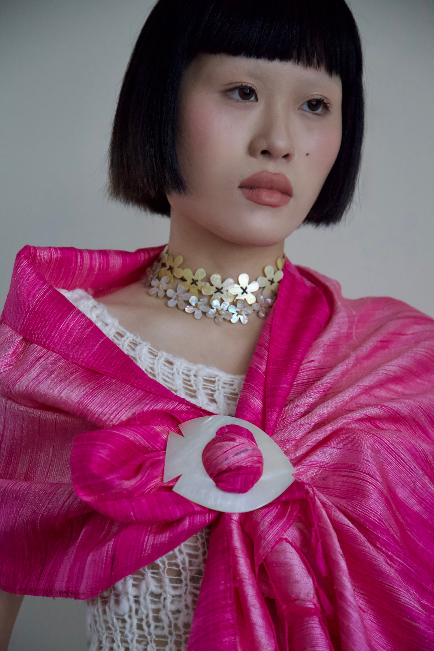 Carved Sea Shell Chokers and Bracelets / Dead-Stock Vintage (9 options)