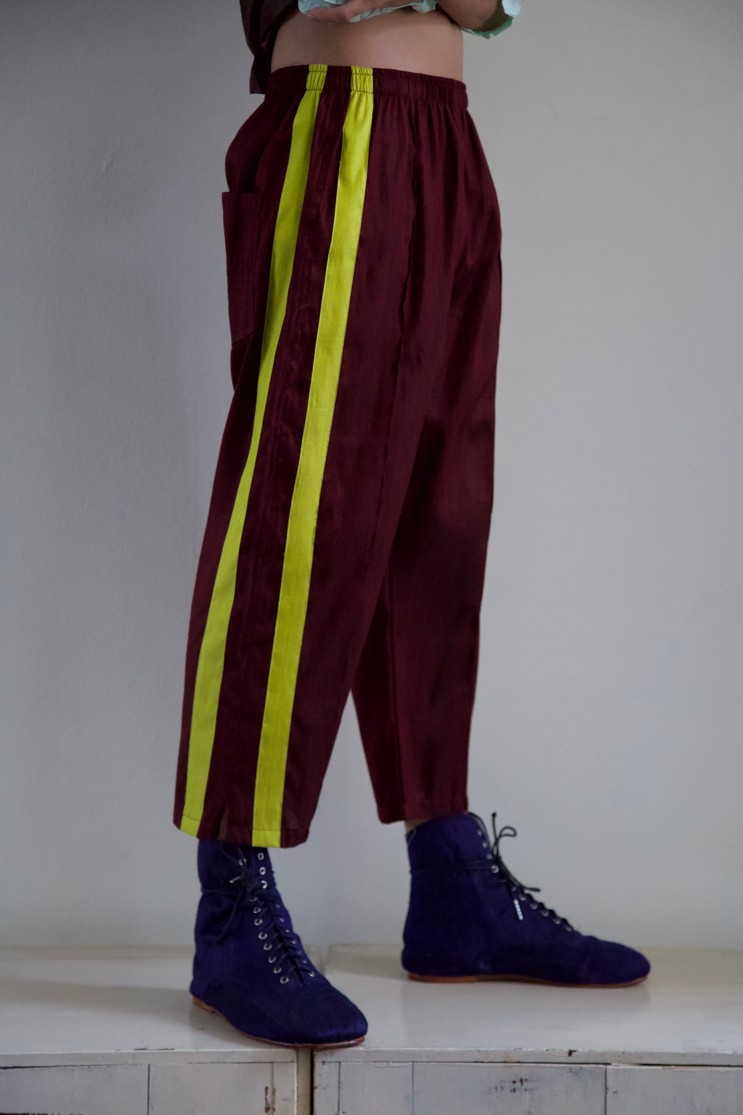 Handwoven Raw Thai Silk Unisex Uniform Pants (4 colorways + new size)