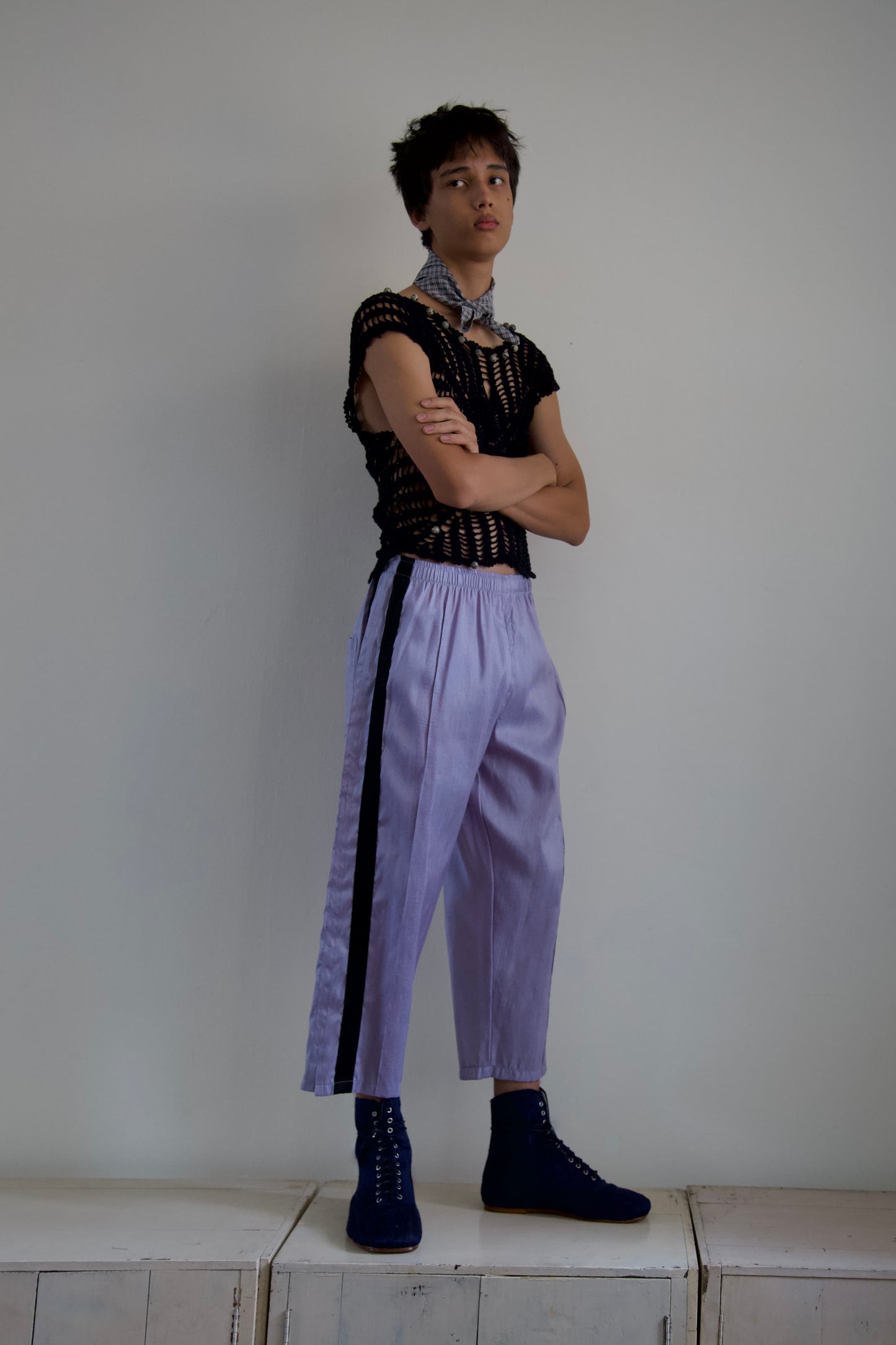 Handwoven Raw Thai Silk Unisex Uniform Pants (4 colorways + new size)