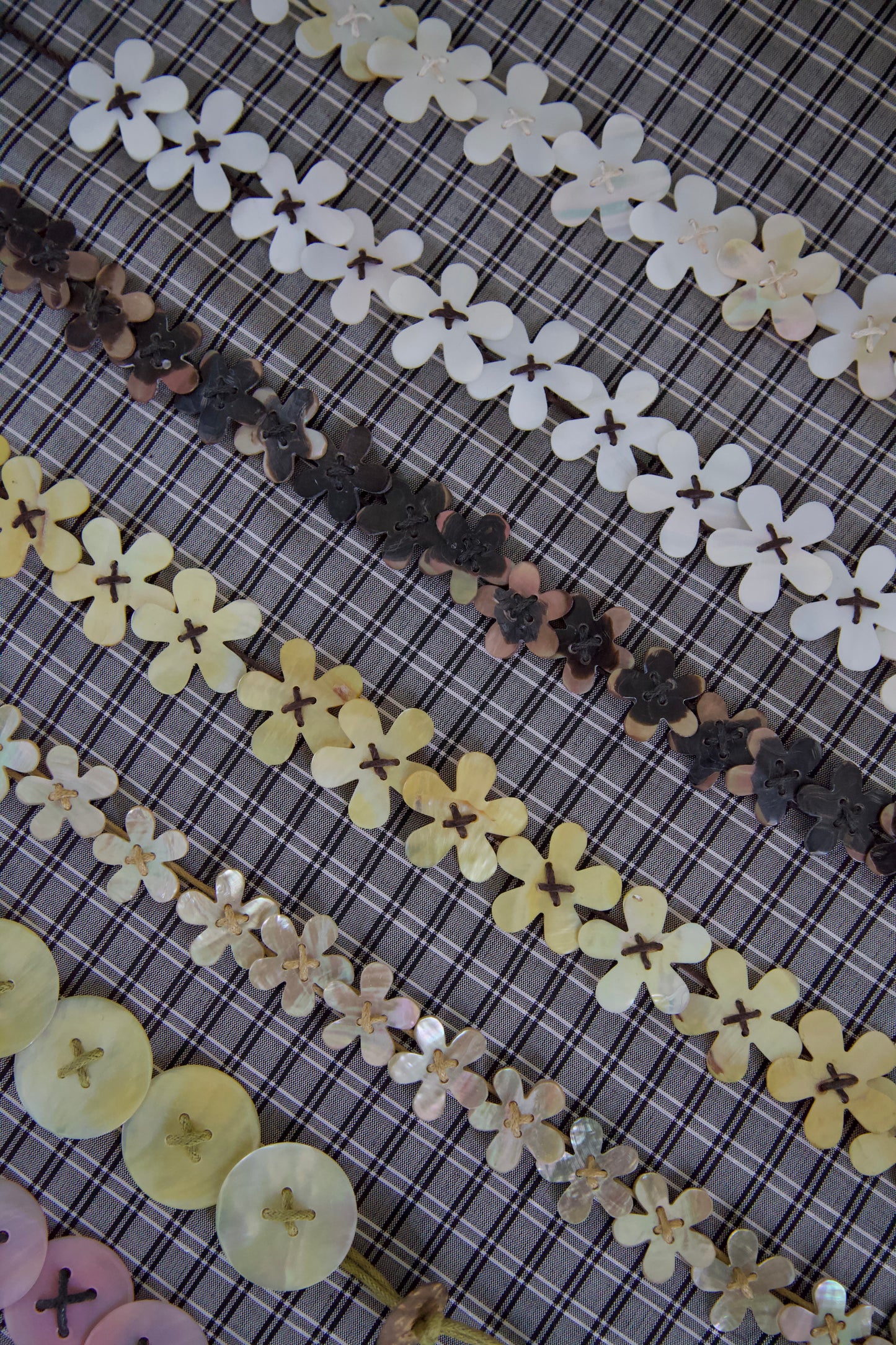 Carved Sea Shell Chokers and Bracelets / Dead-Stock Vintage (9 options)