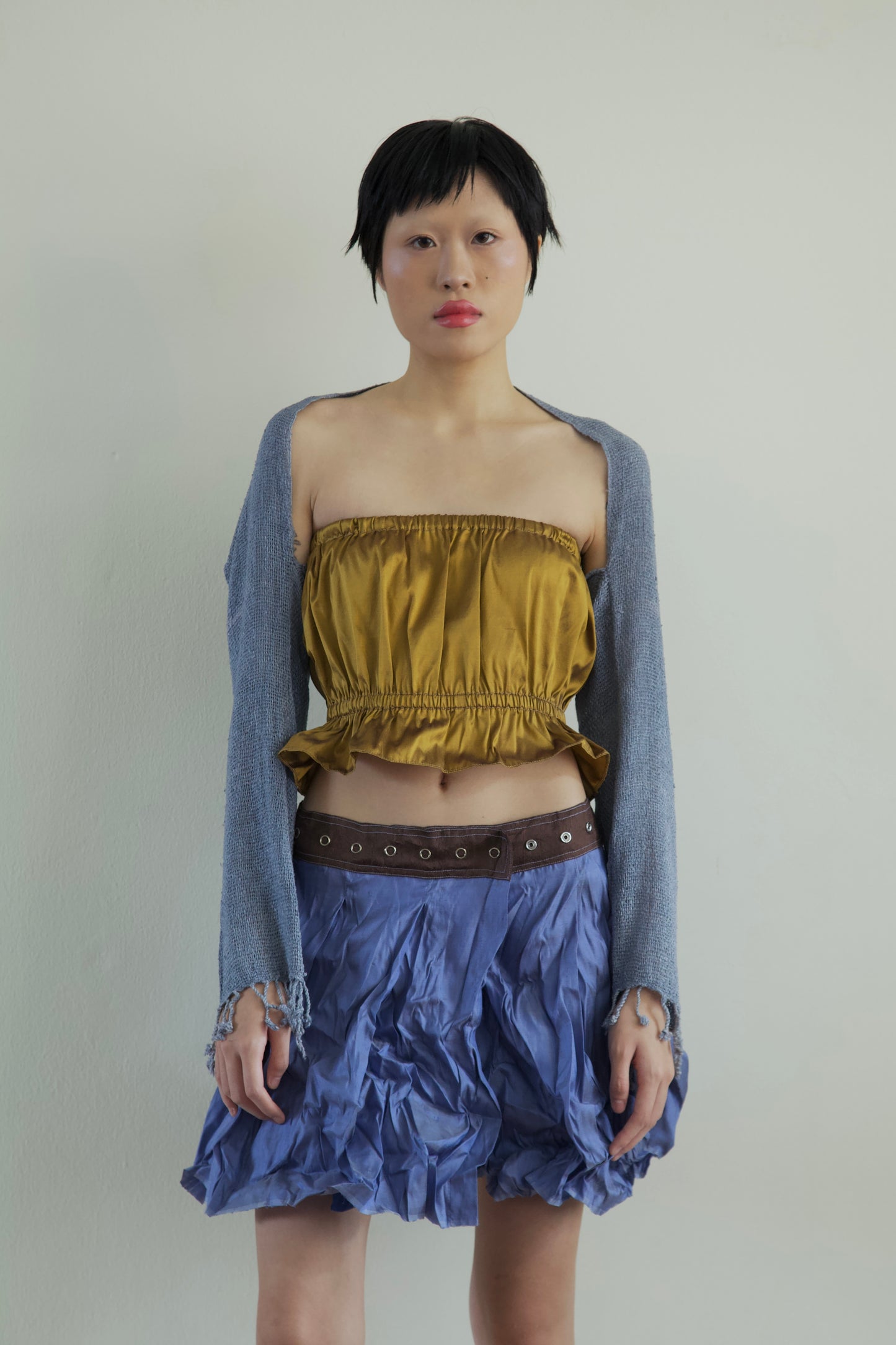Thai Silk Peplum Easy Top (10 colorways)