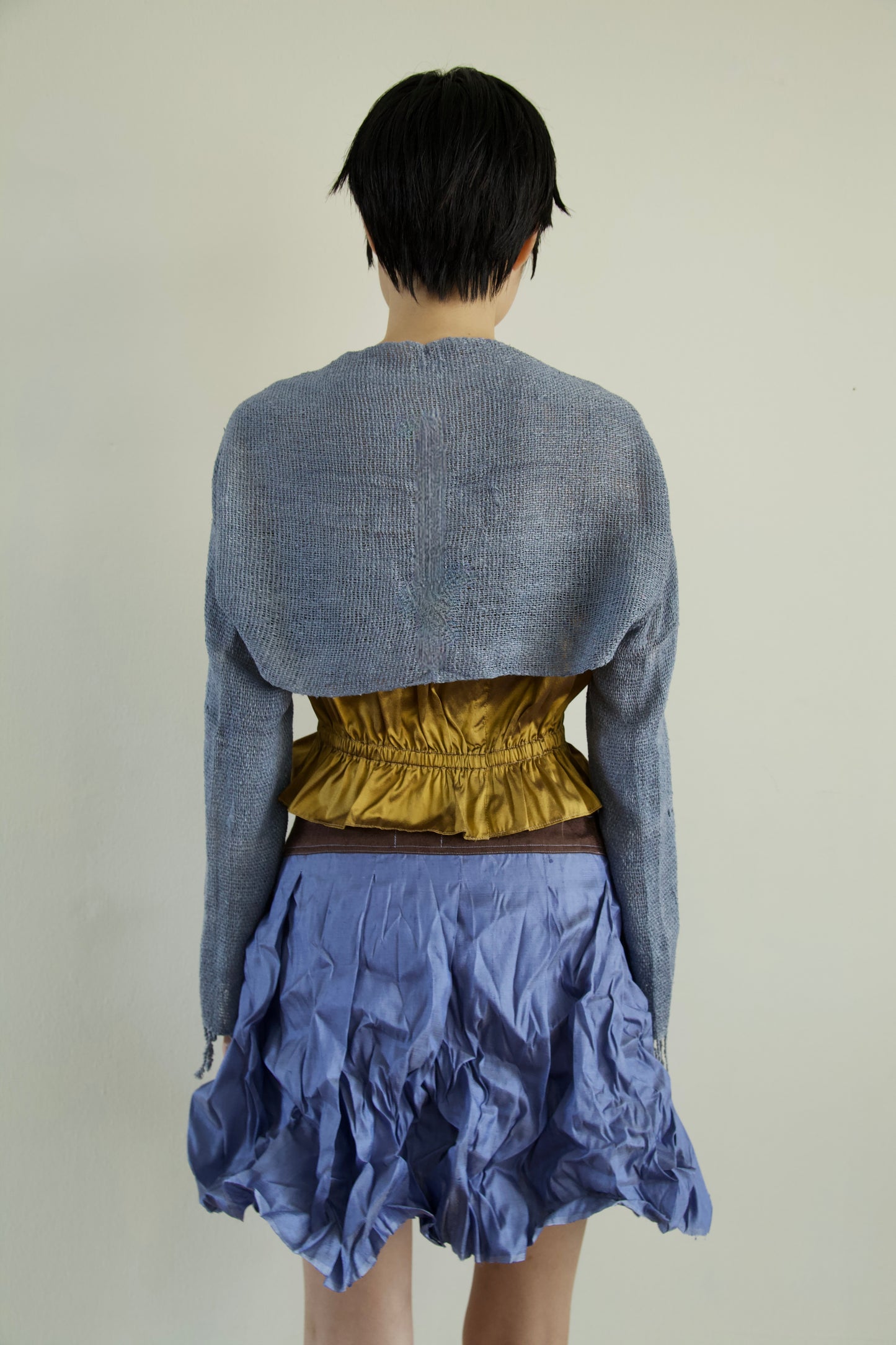 Thai Silk Peplum Easy Top (10 colorways)