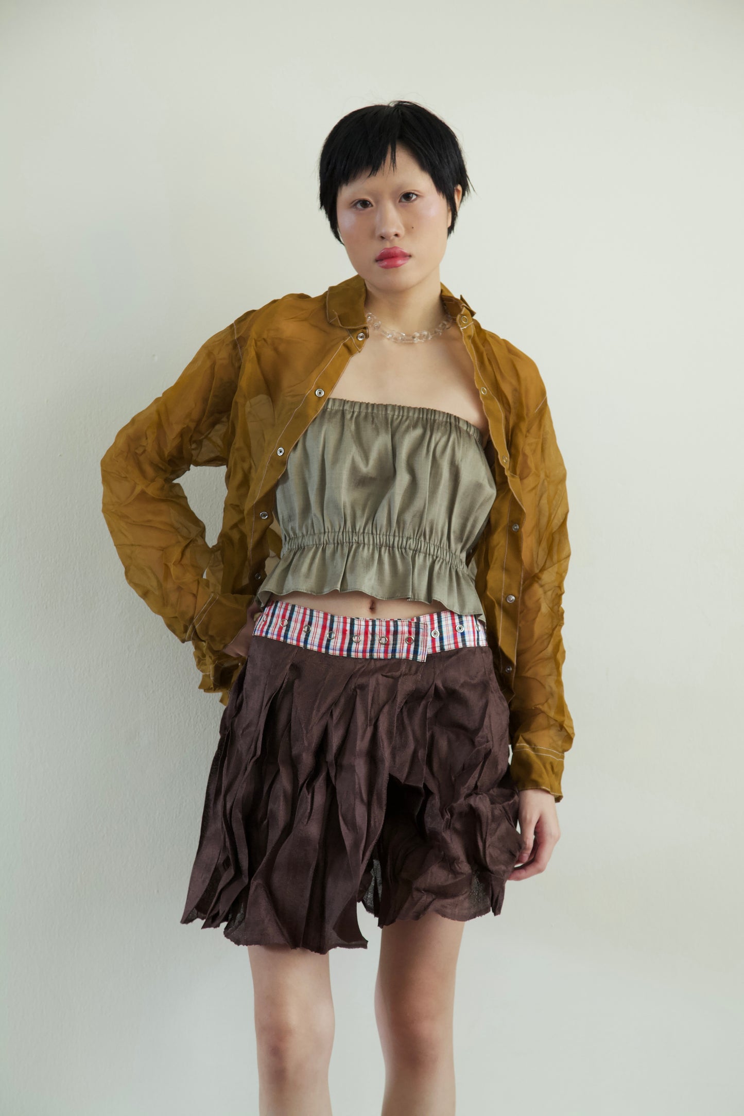 Thai Silk Peplum Easy Top (10 colorways)