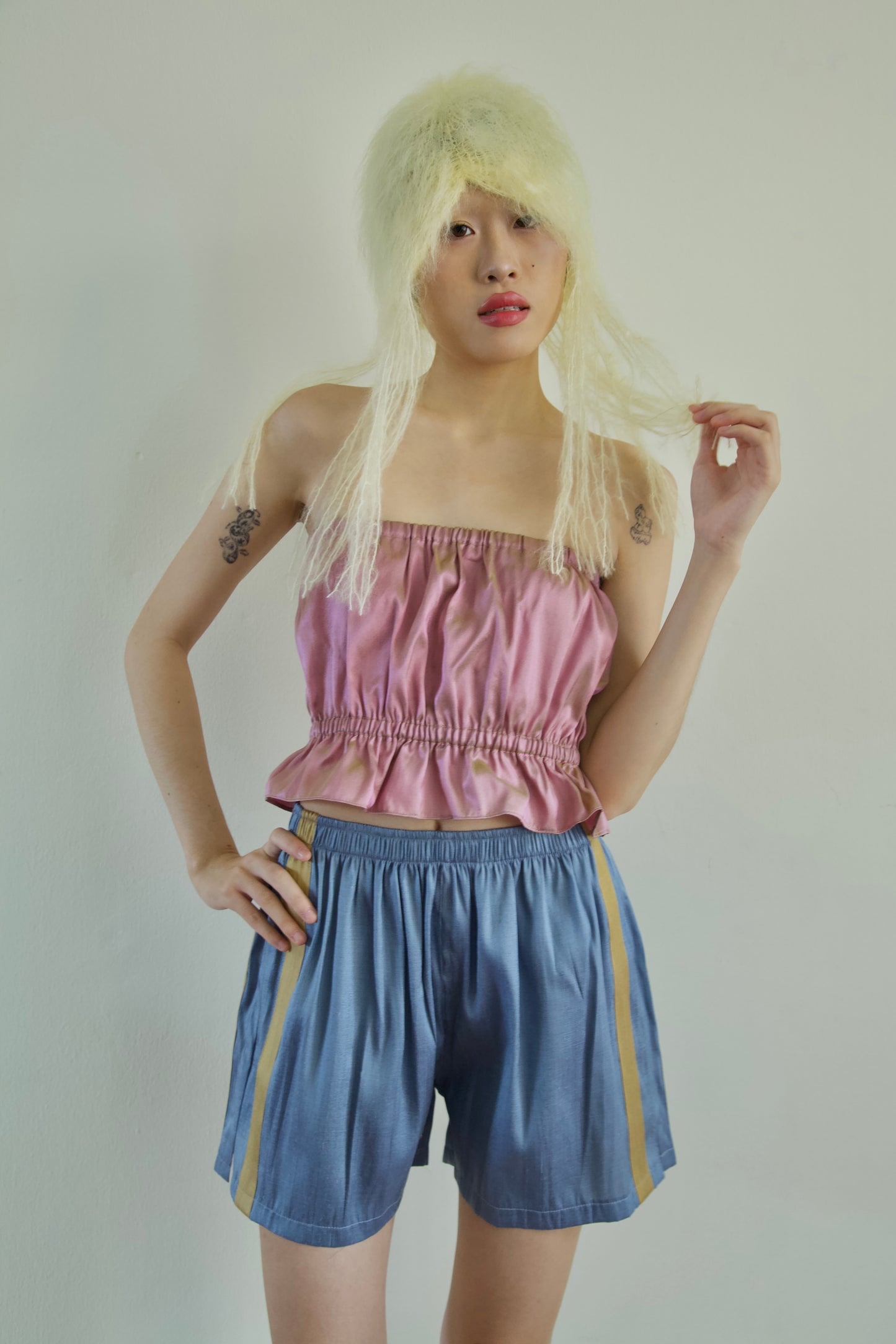 Thai Silk Peplum Easy Top (10 colorways)