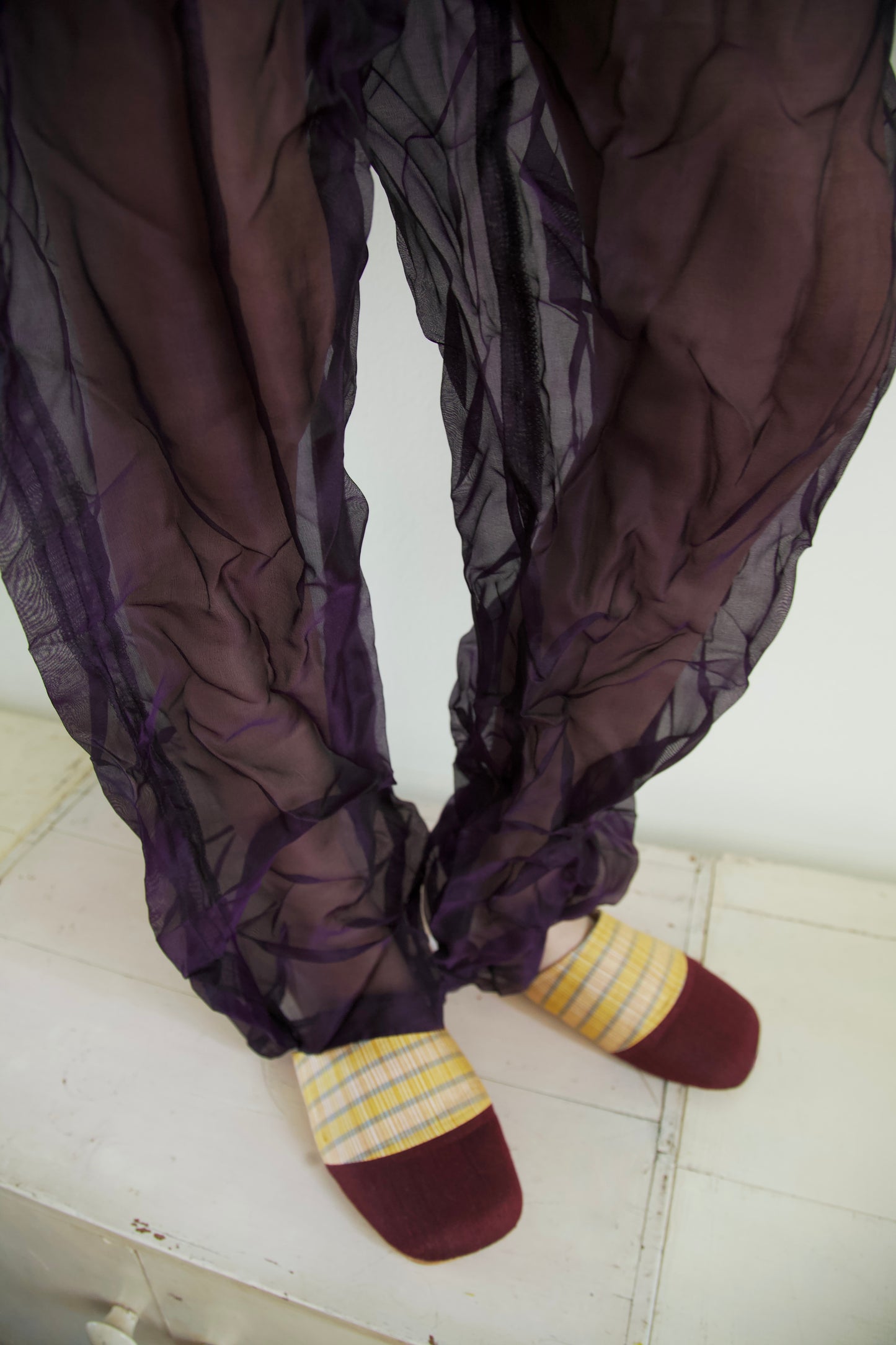 Handwoven Raw Thai Silk Unisex Contrast Cap Toe Mules (3 colorways)