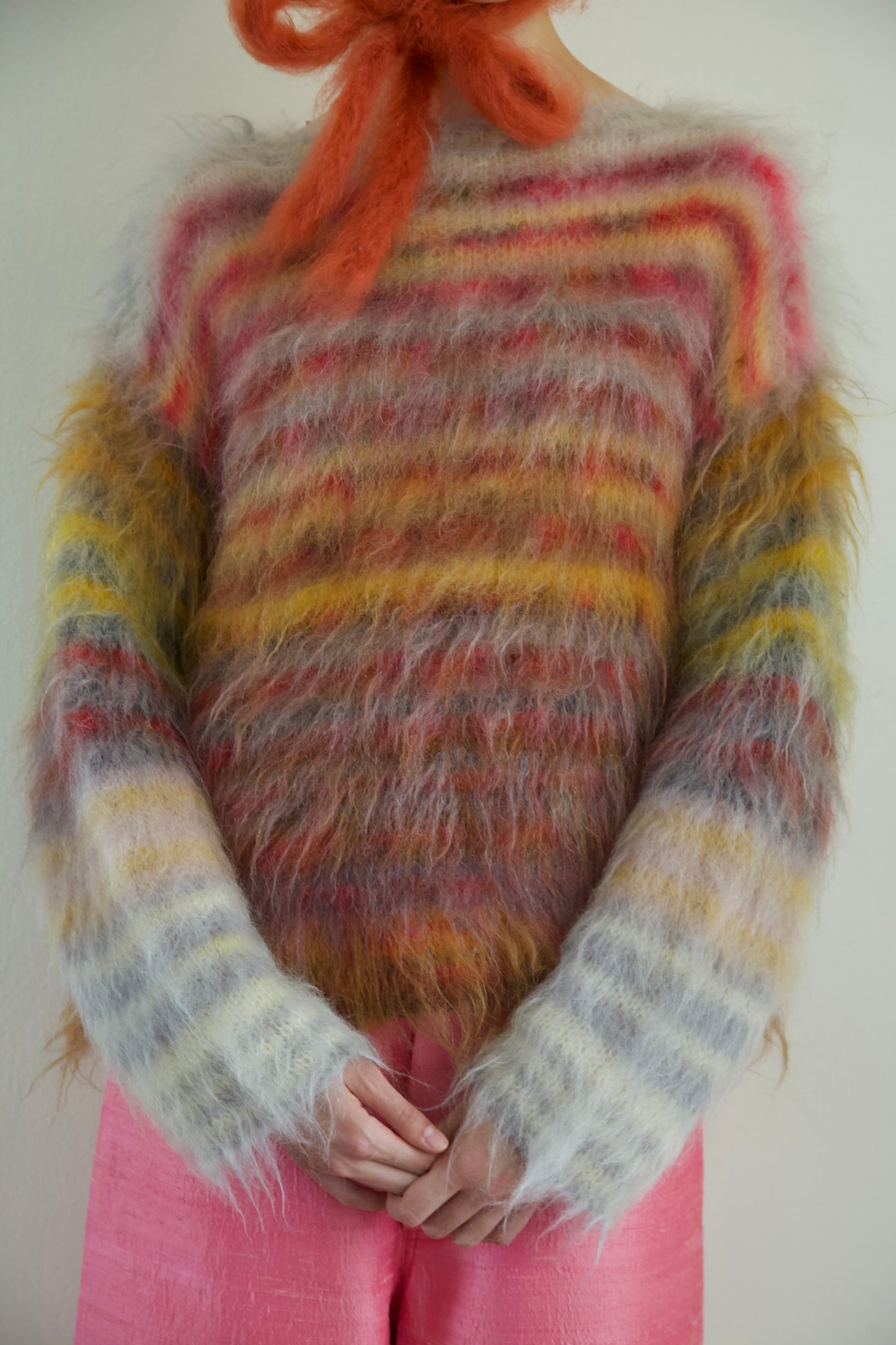 Original Blur Brushed Palette Mohair Unisex Jumper (gardens)