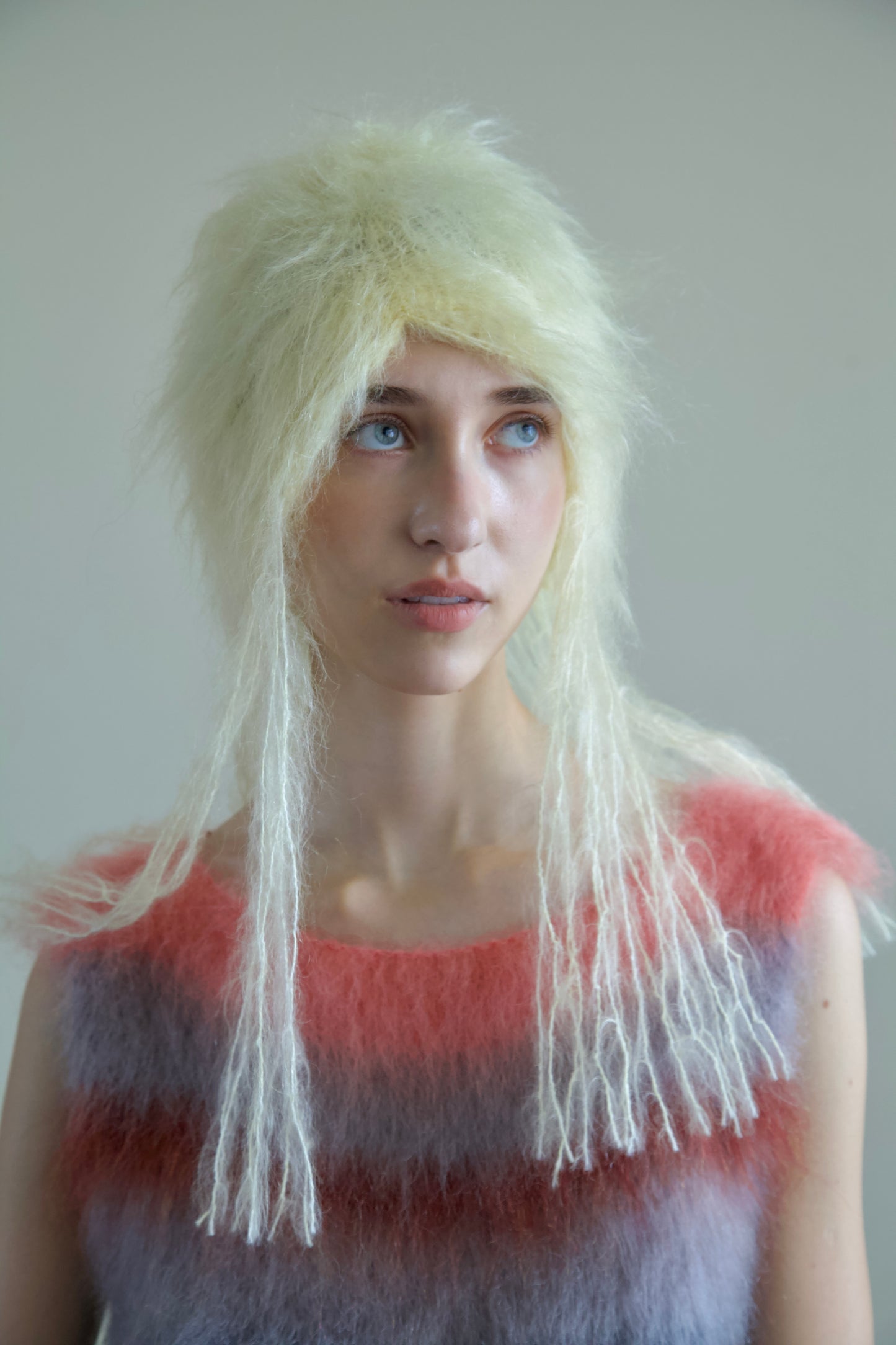 Blur Brushed Mohair 'HAIR' Beanie (classic blonde)