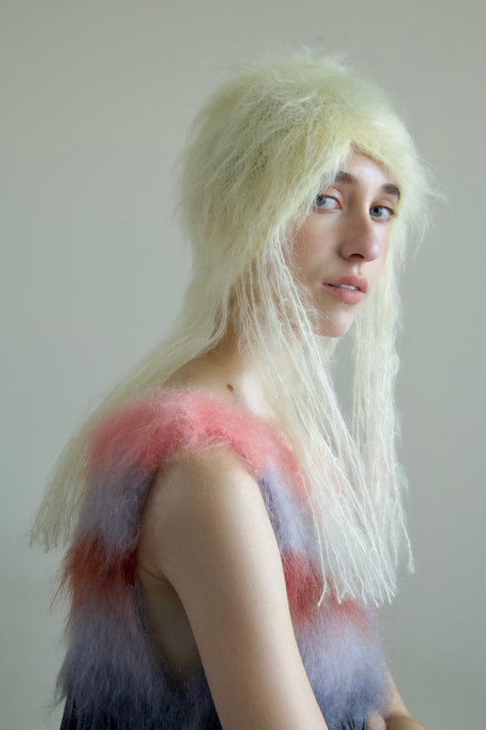 Blur Brushed Mohair 'HAIR' Beanie (classic blonde)