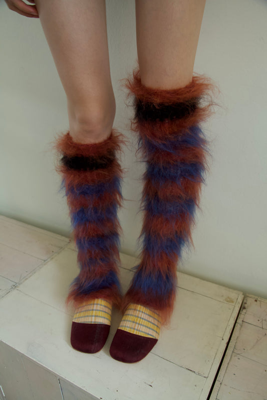 Original Blur Brushed Mohair Leg Warmer / Sleeves (collegiate)