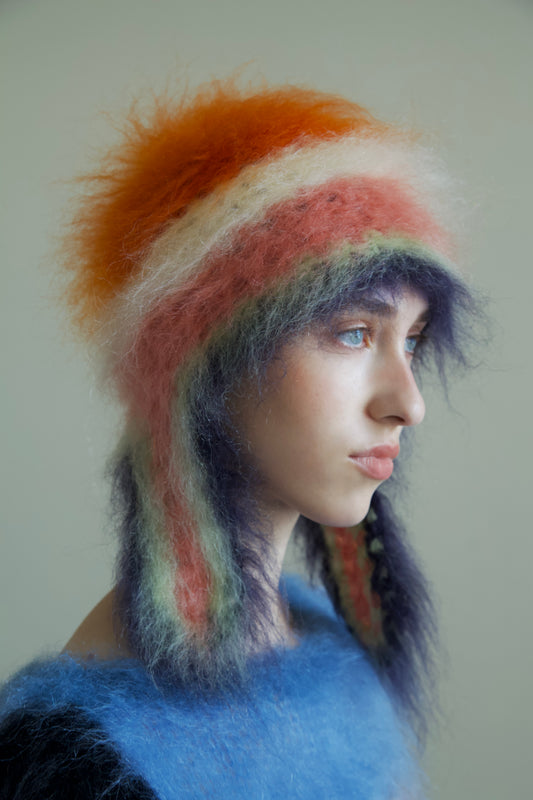 Original Blur Brushed Mohair Pilots Cap (tropic)