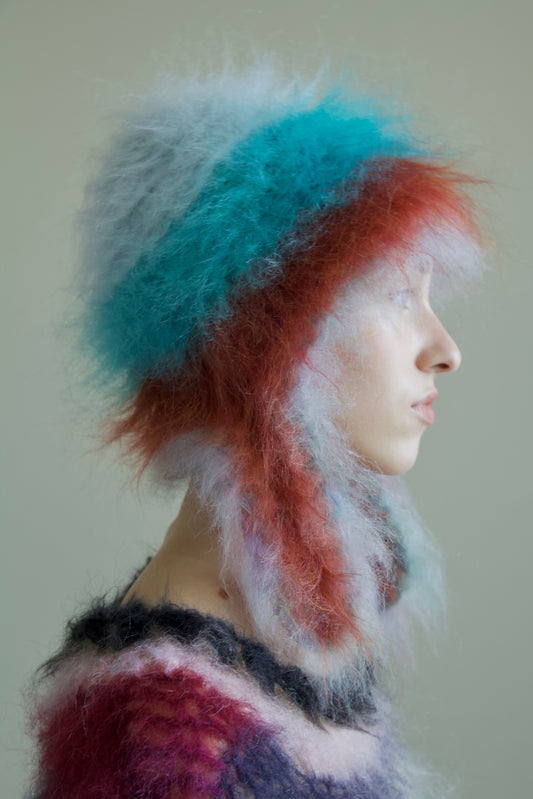 Original Blur Brushed Mohair Pilots Cap (arctic)