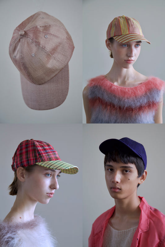 Handwoven Raw Thai Silk Unisex Baseball Cap (new colors!)