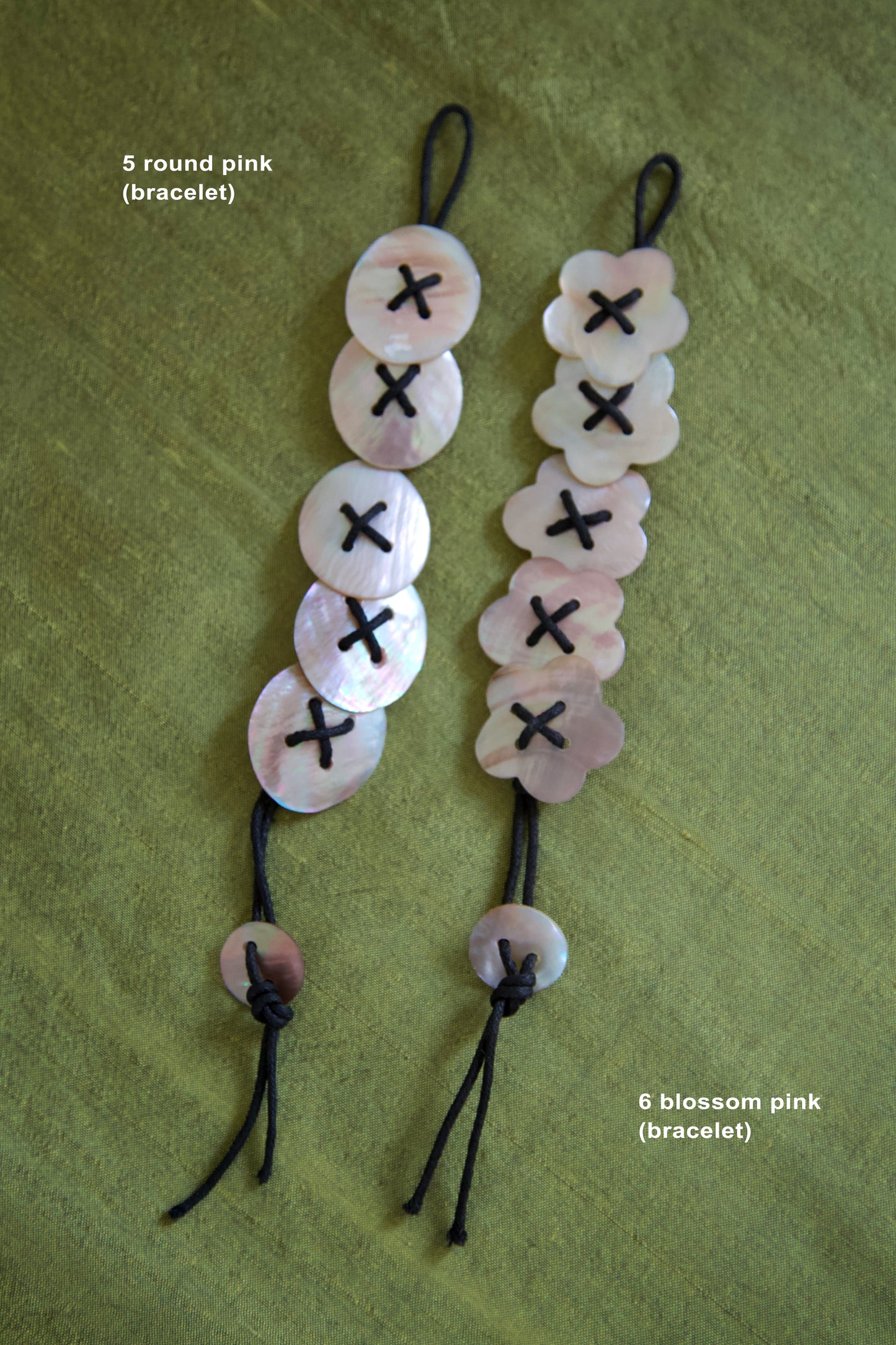 Carved Sea Shell Chokers and Bracelets / Dead-Stock Vintage (9 options)