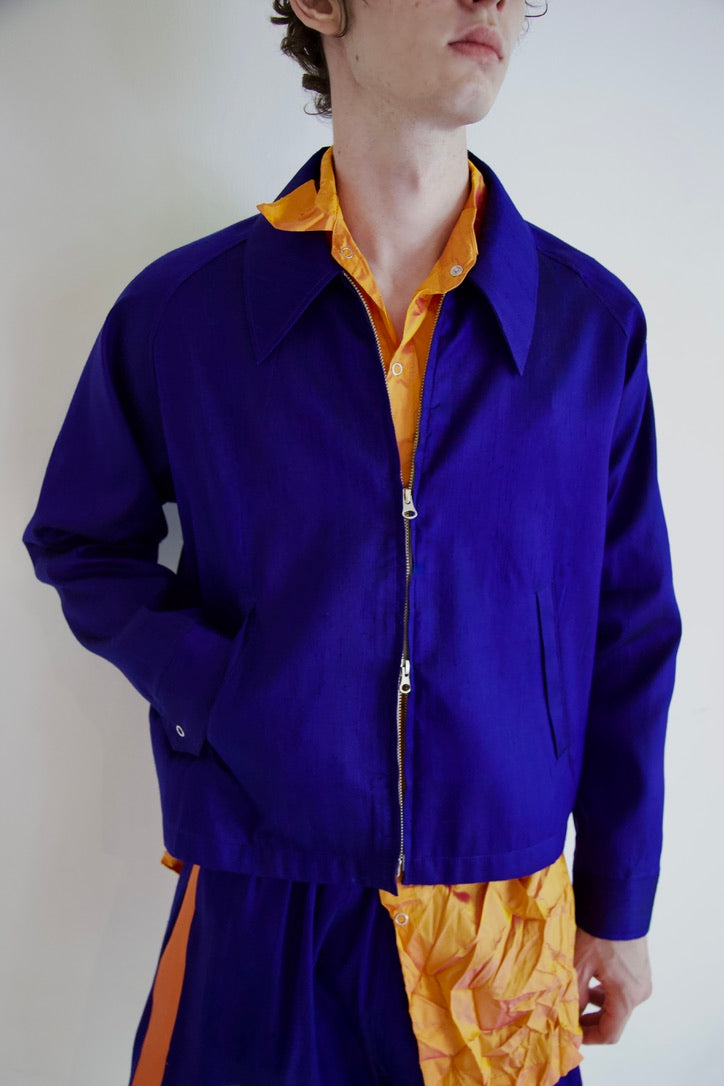 Handwoven Raw Thai Silk Unisex Uniform Jacket (new color-ways!)