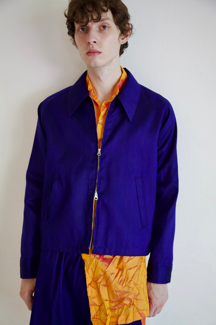 Handwoven Raw Thai Silk Unisex Uniform Jacket (new color-ways!)