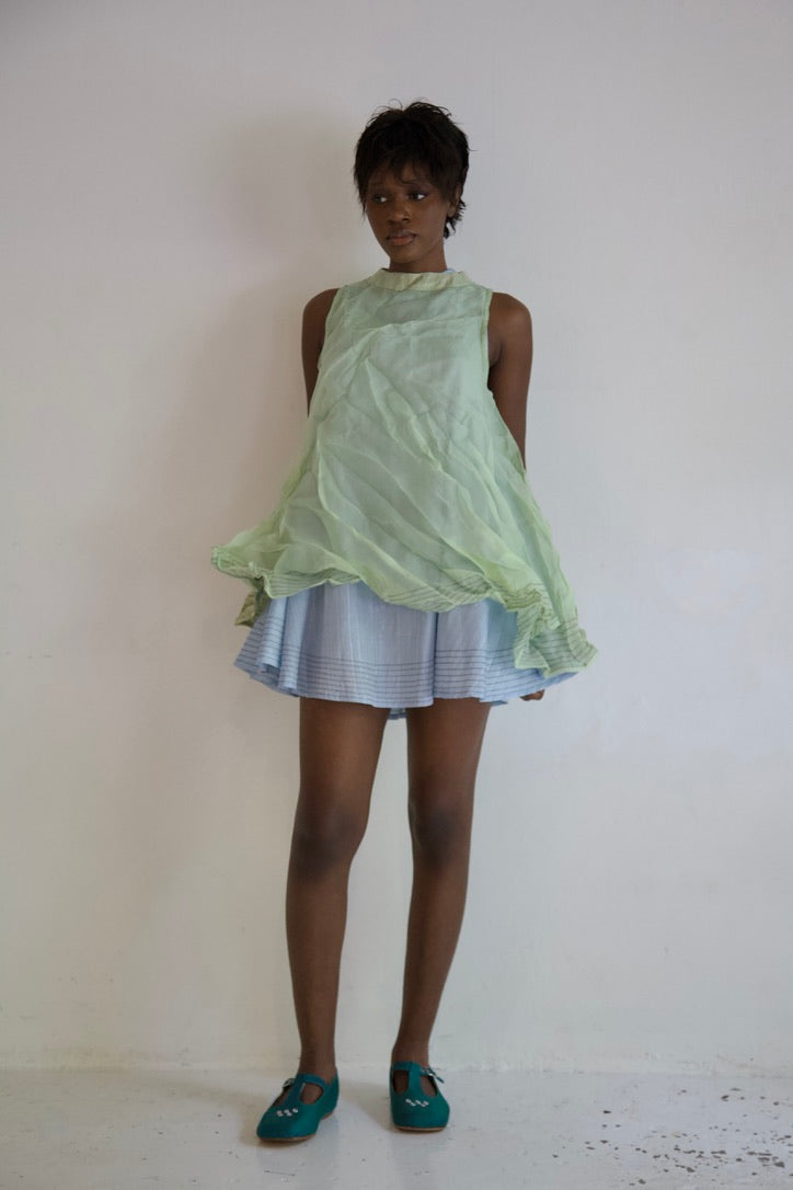 Raw Thai Silk/ Crumpled Mai Kaew Tent Dress Two Piece Set (new color-ways!)