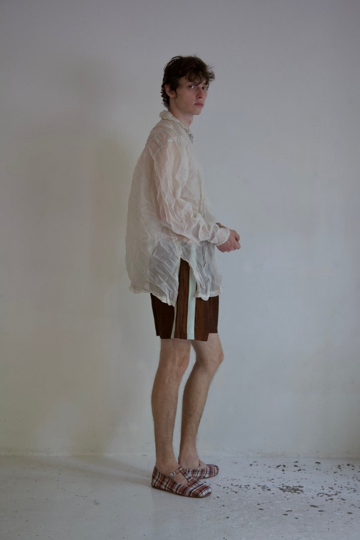 Handwoven Raw Thai Silk Unisex Contrast Shorts (new color-ways!)