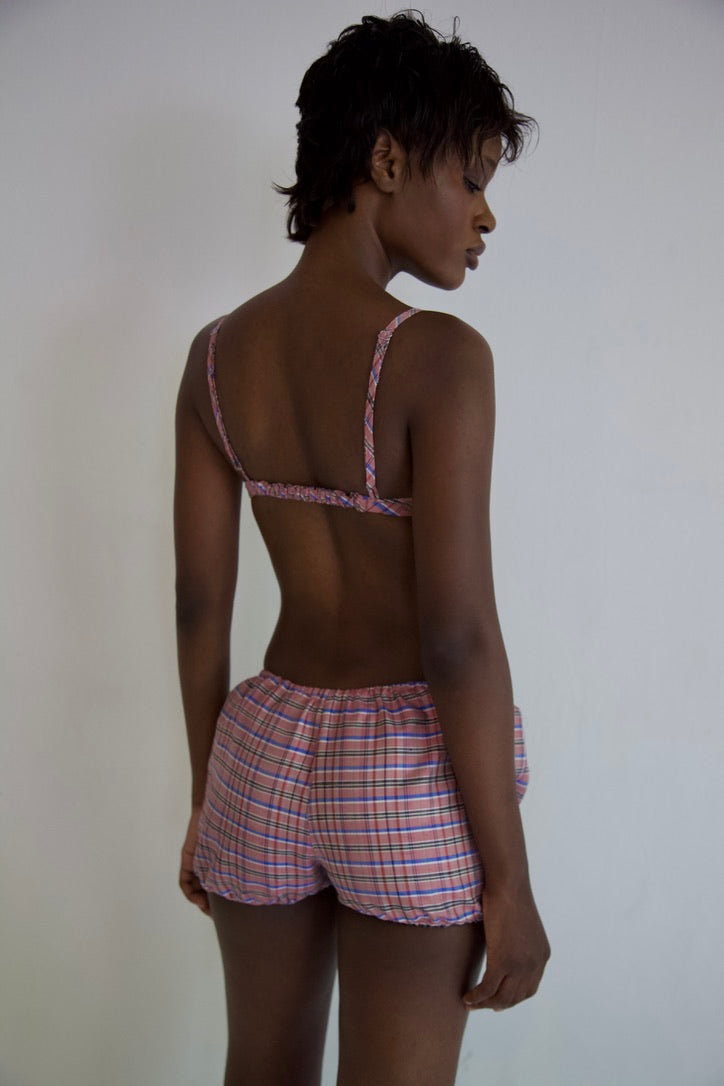 Handwoven Raw Thai Silk Bloomer Bralette Set
