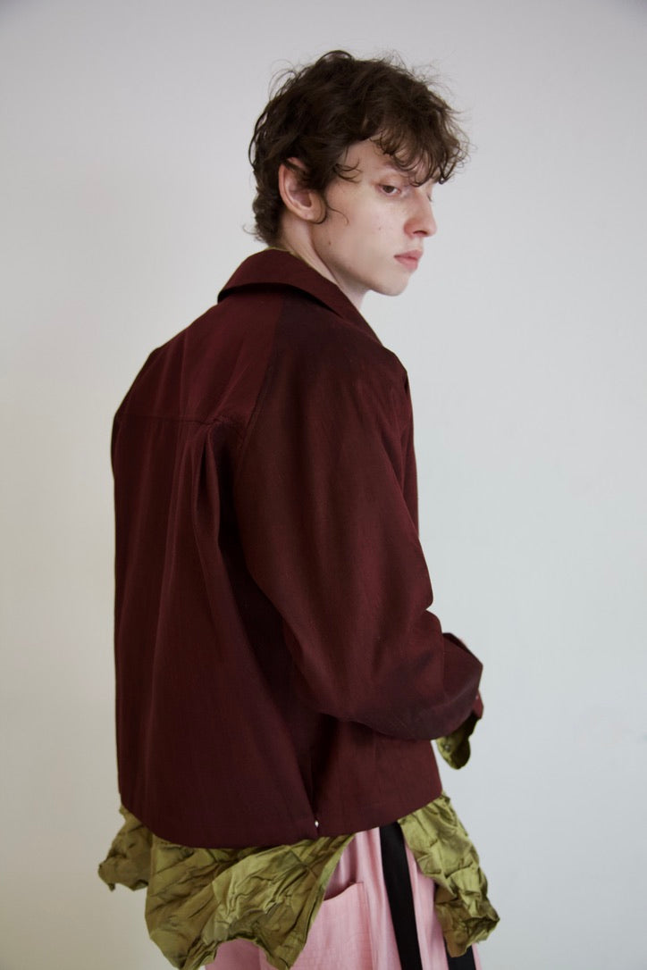 Handwoven Raw Thai Silk Unisex Uniform Jacket (new color-ways!)