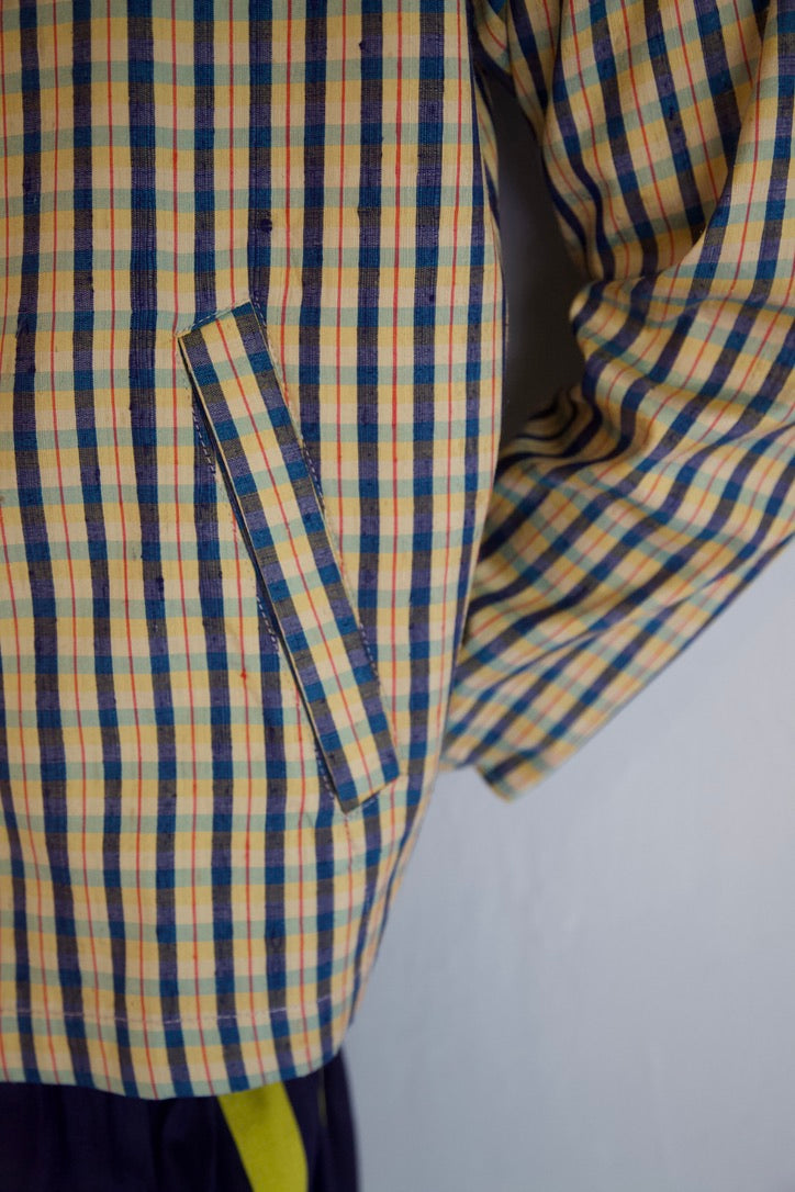 Handwoven Raw Thai Silk Unisex Uniform Jacket (new color-ways!)
