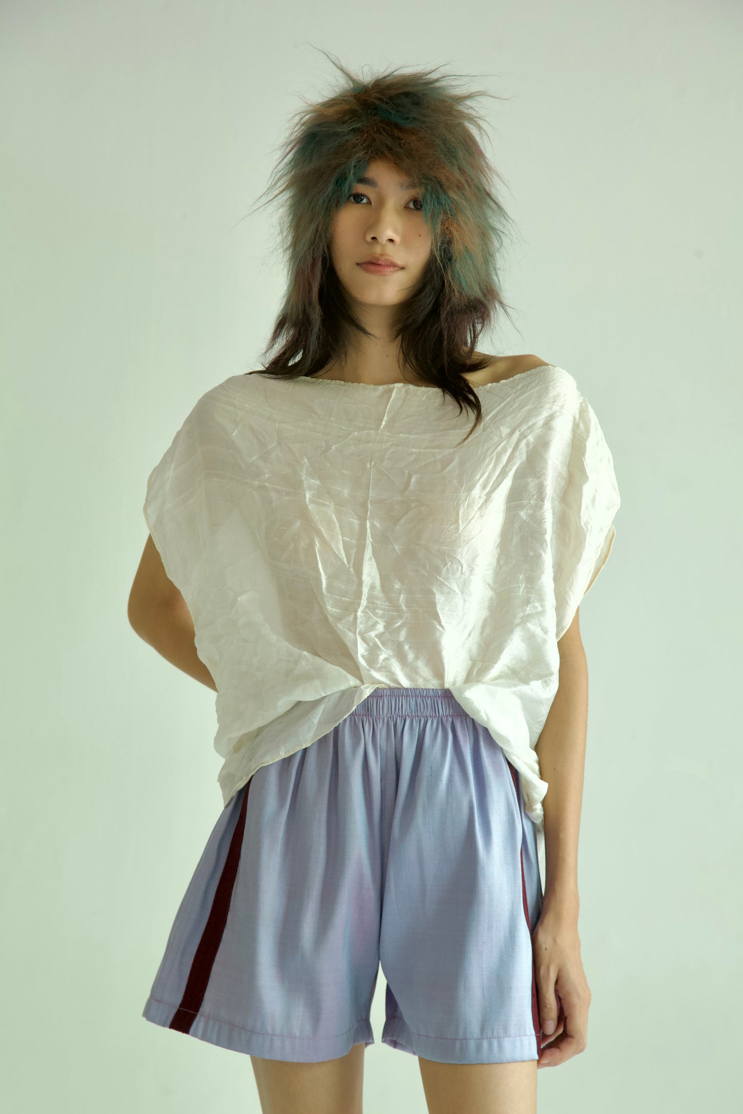 Handwoven Raw Thai Silk Unisex Contrast Shorts (new colorways)