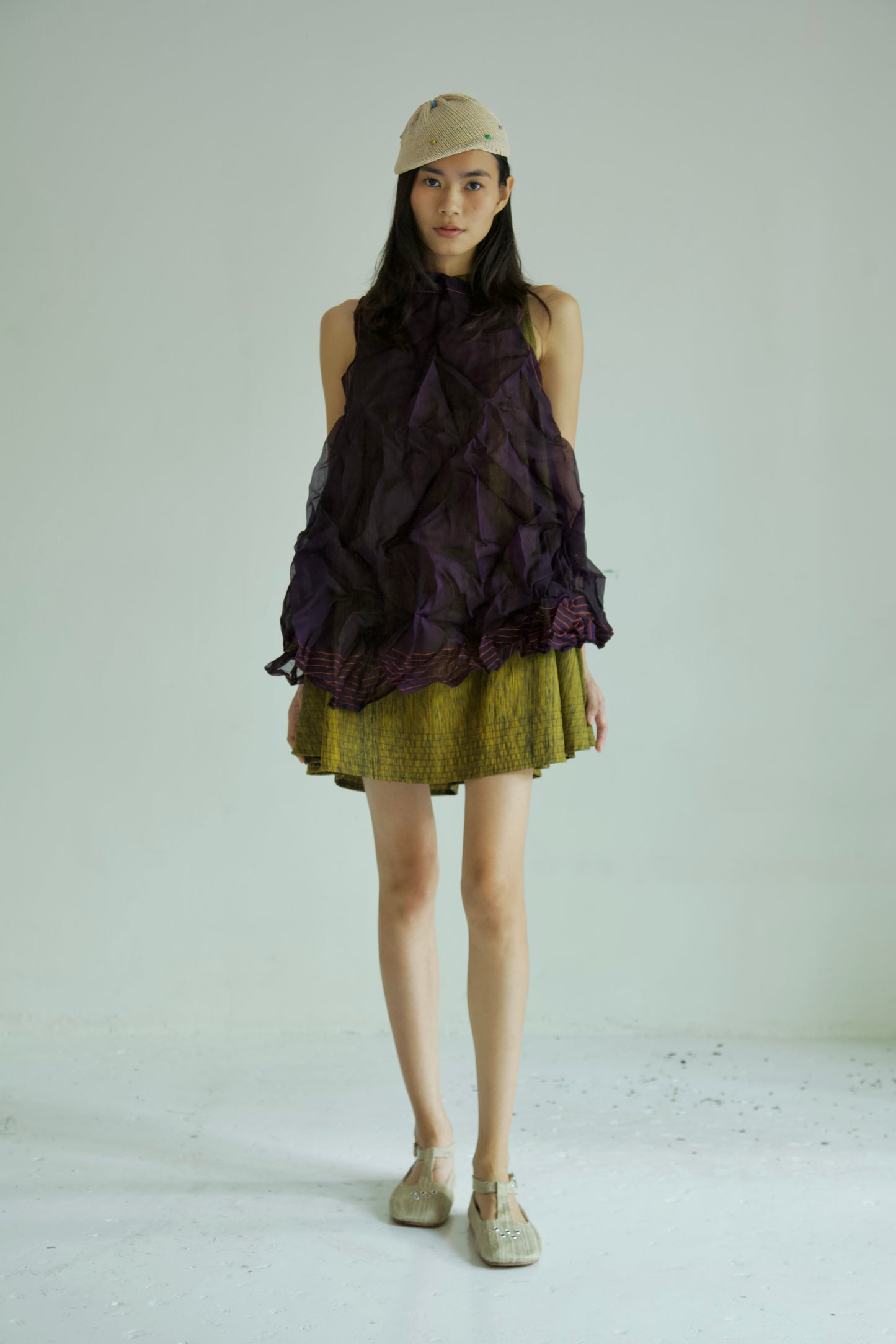 Raw Thai Silk/ Crumpled Mai Kaew Tent Dress (new colorways)