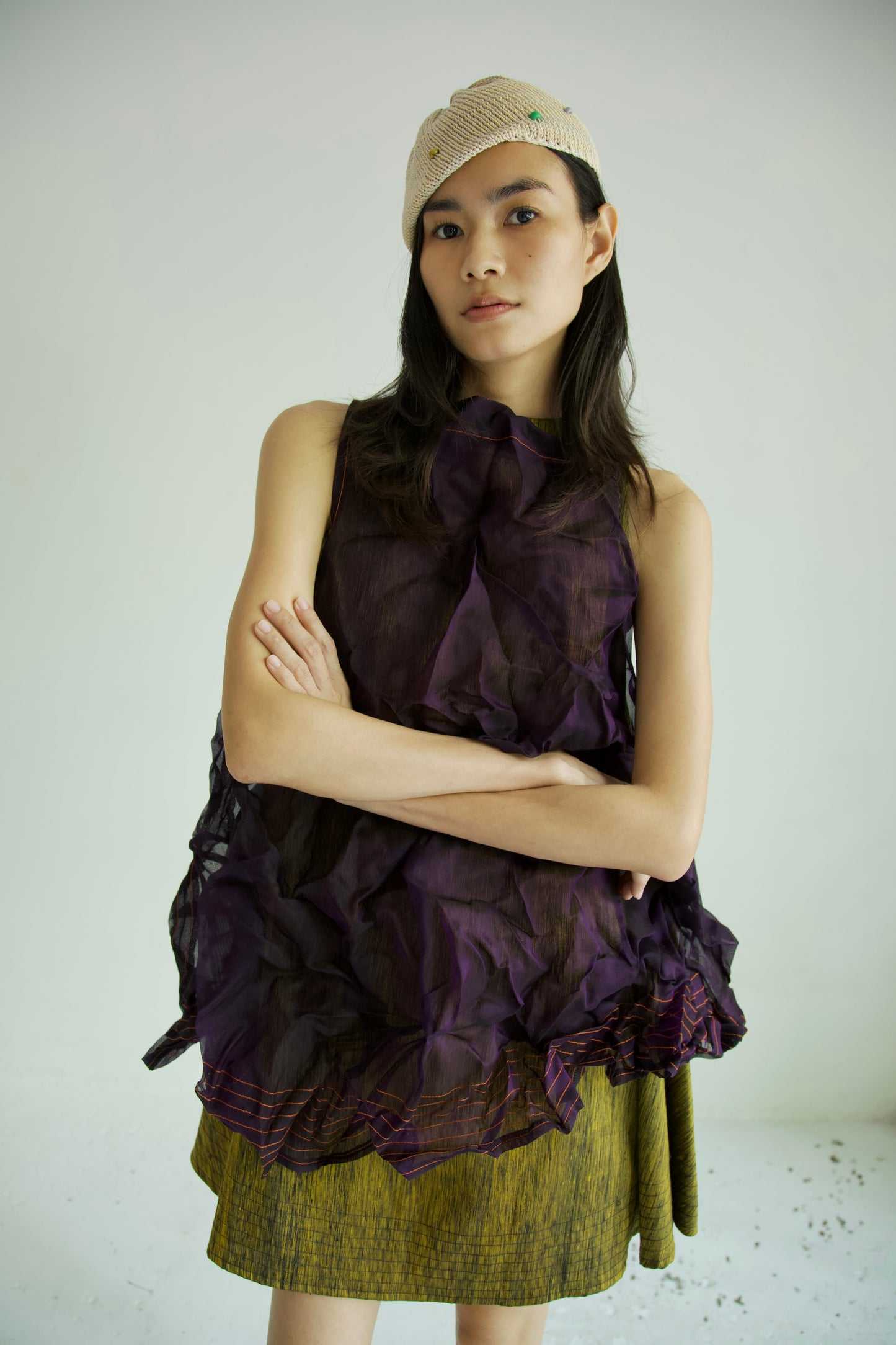 Raw Thai Silk/ Crumpled Mai Kaew Tent Dress (new colorways)