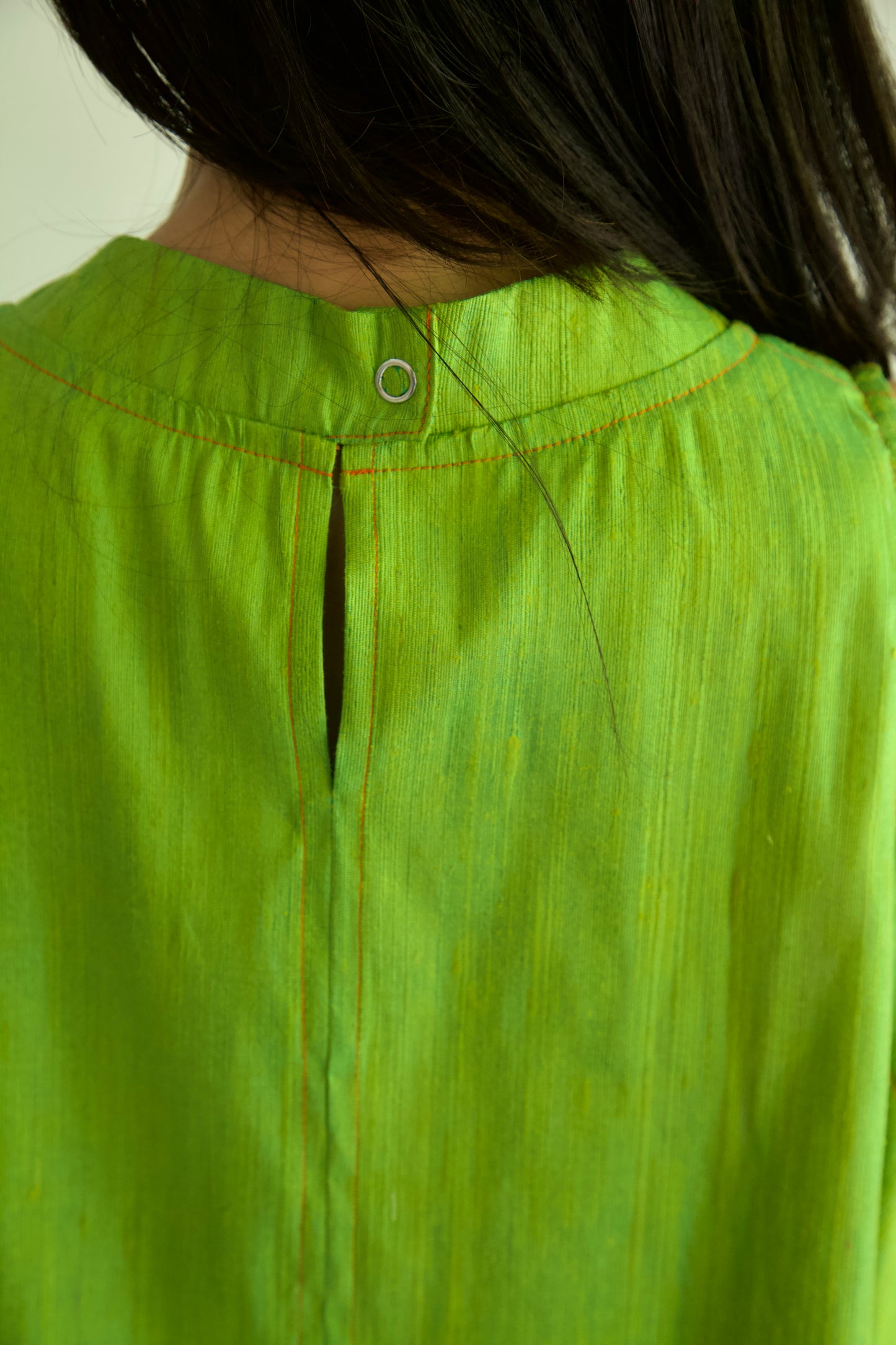 Raw Thai Silk/ Crumpled Mai Kaew Tent Dress (new colorways)