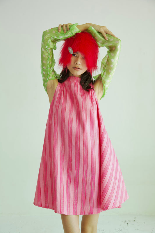 Raw Thai Silk/ Crumpled Mai Kaew Tent Dress (new colorways)