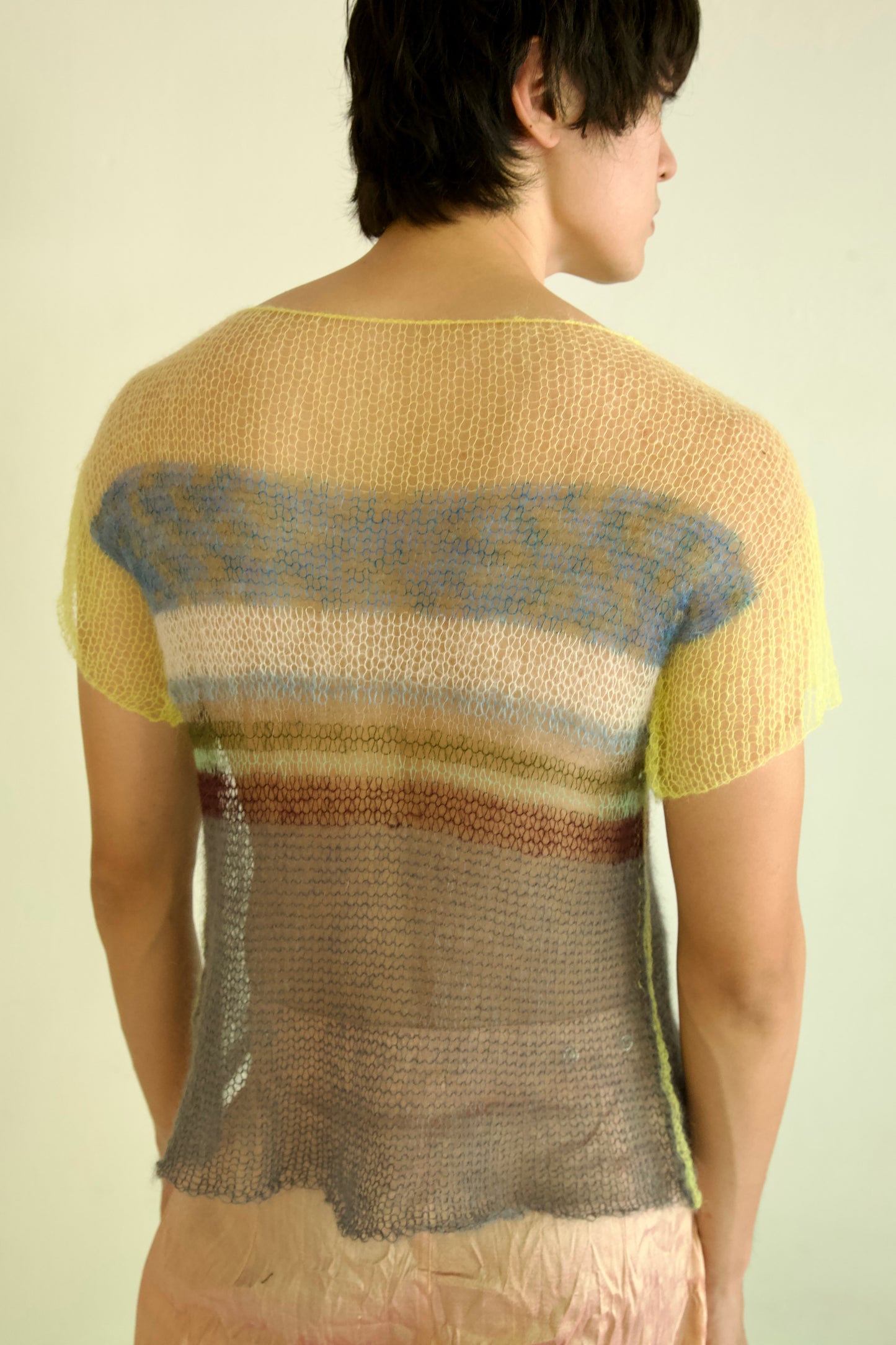 Threadbare Palette Light Mohair Knit One-of-a-kind Unisex Tee (mirage)
