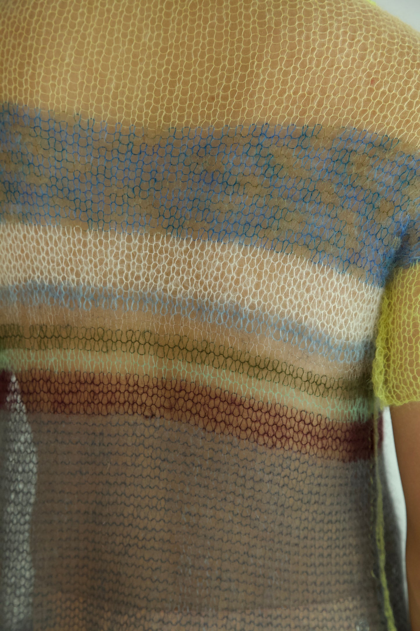 Threadbare Palette Light Mohair Knit One-of-a-kind Unisex Tee (mirage)
