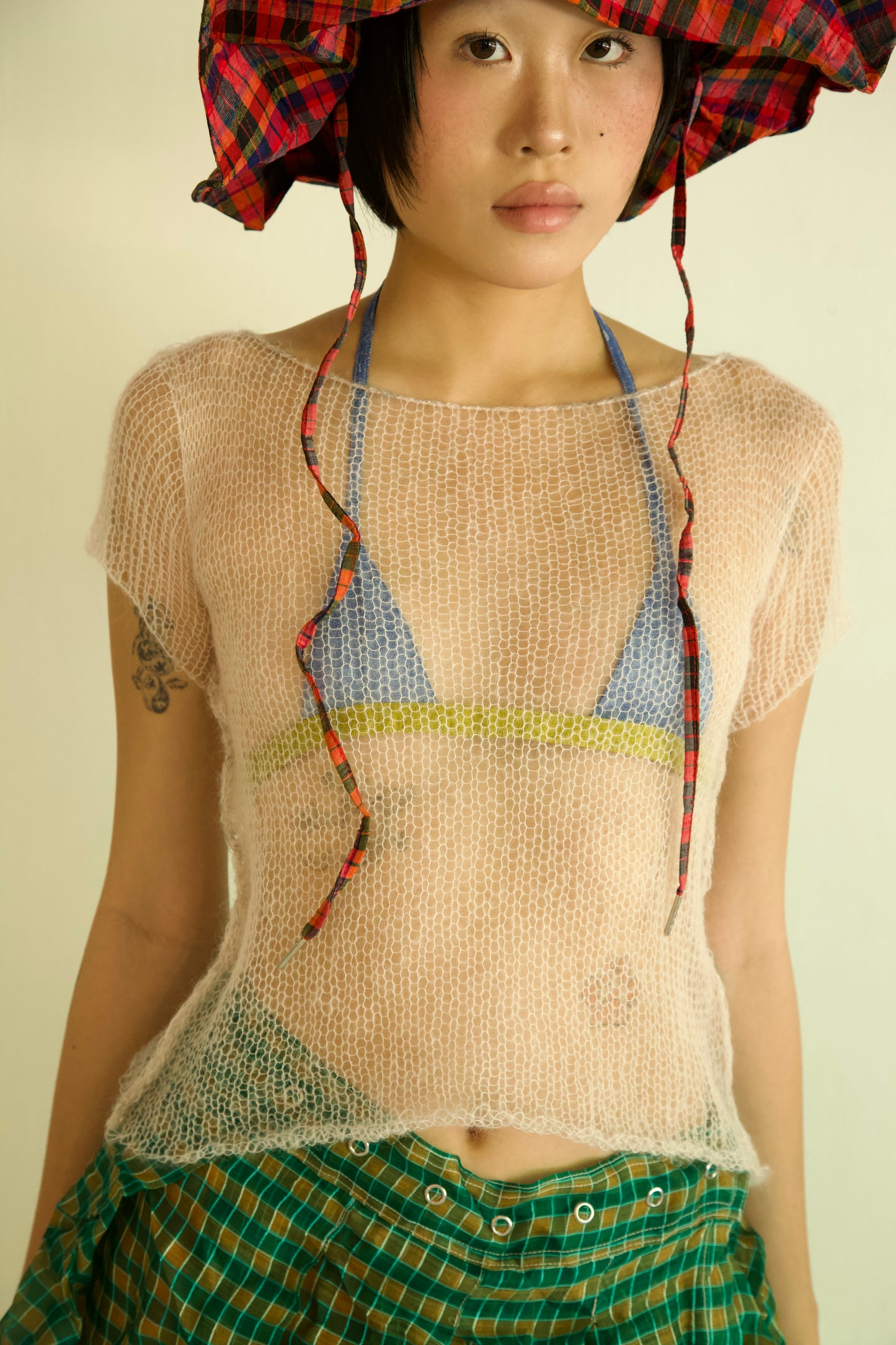 Threadbare Palette Light Mohair Knit Unisex Tee (lightest pink)