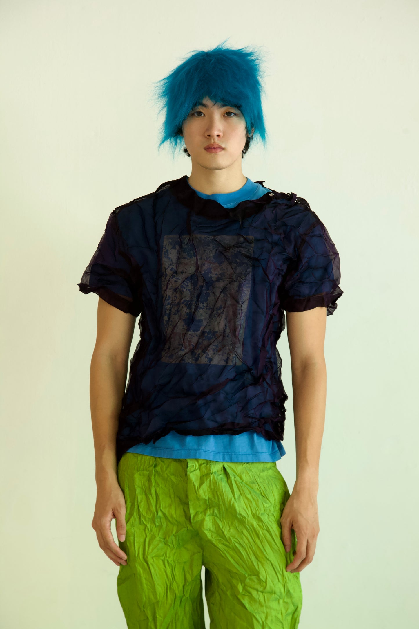 Crumpled Thai Silk Unisex Snap Tee (4 colorways)