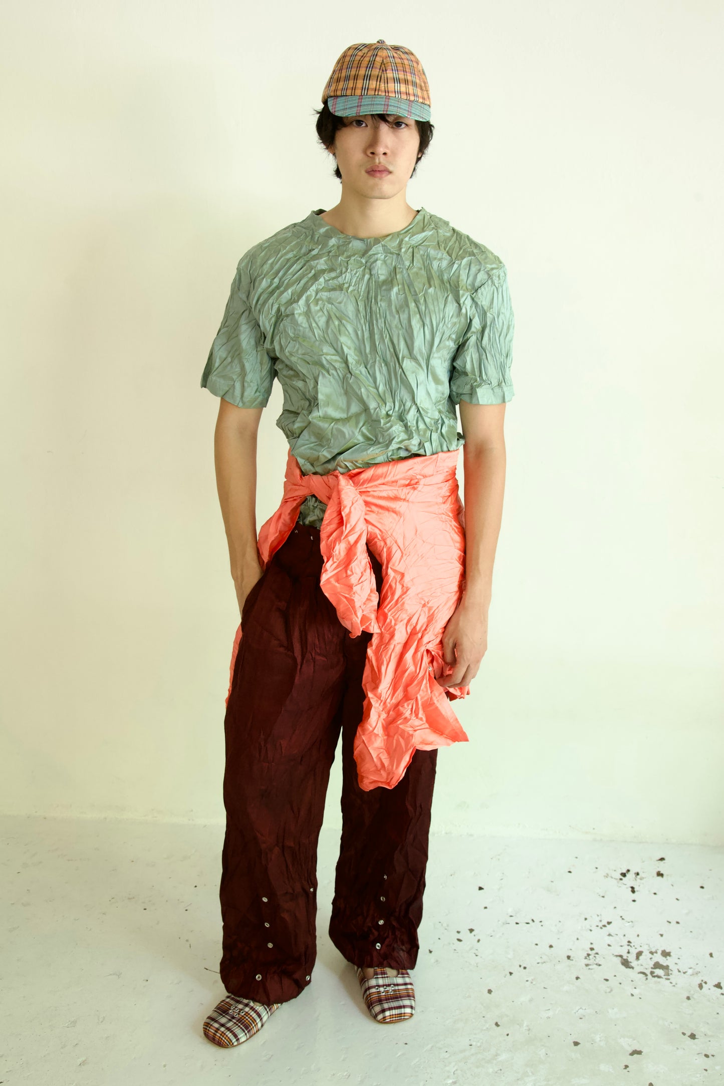 Crumpled Thai Silk Unisex Snap Tee (4 colorways)