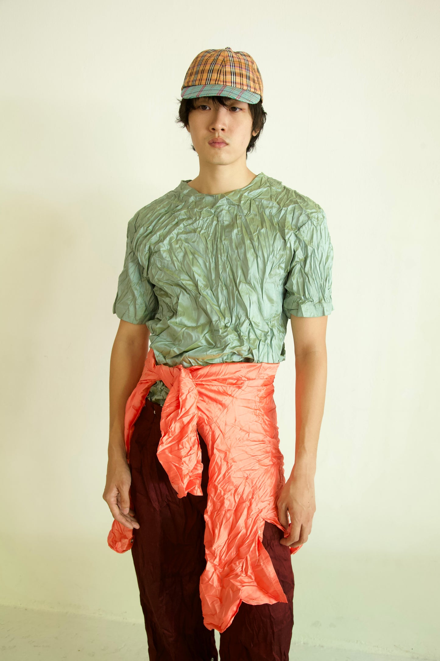 Crumpled Thai Silk Unisex Snap Tee (4 colorways)