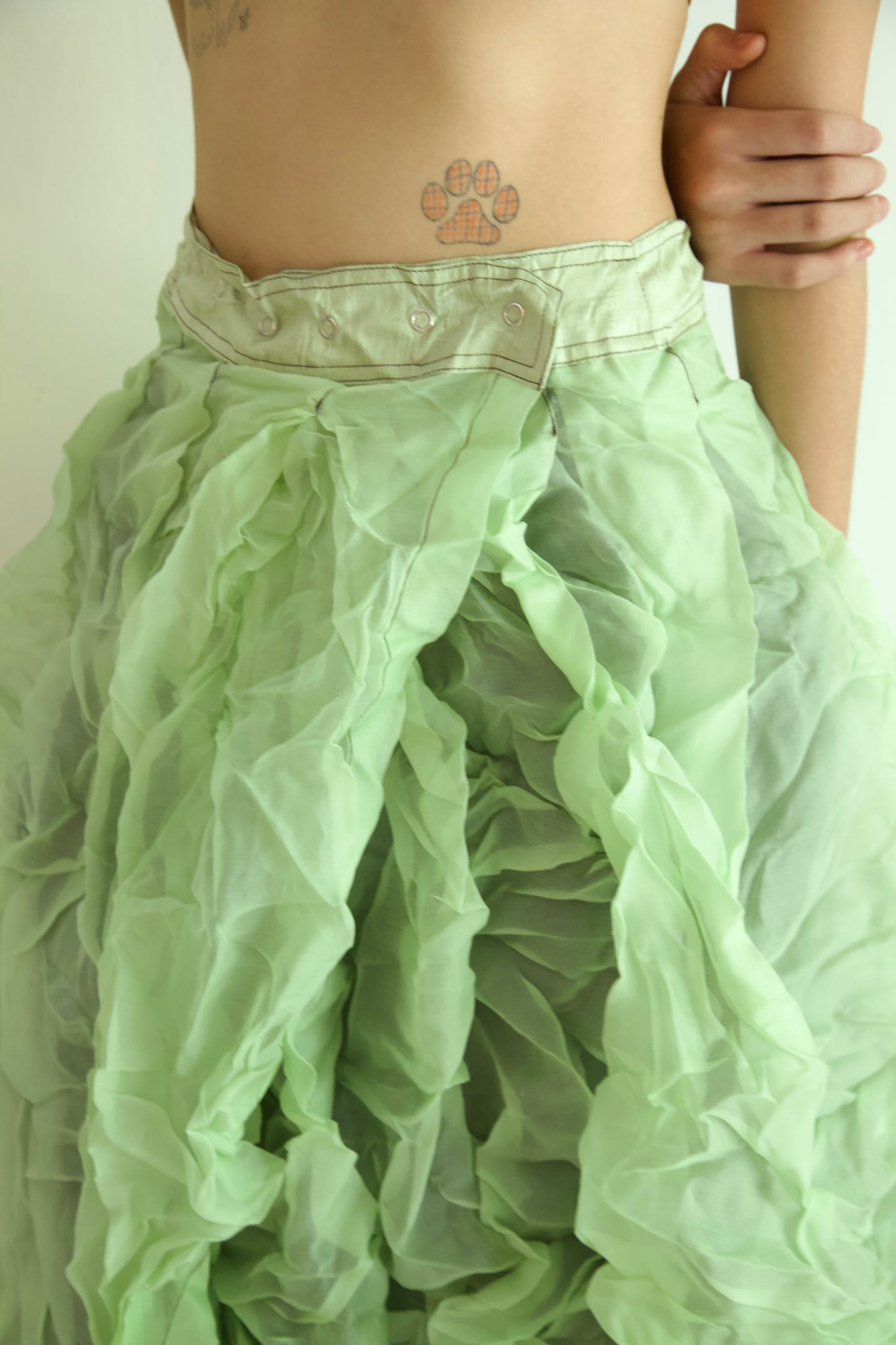 Raw Adjustable Crumpled Thai Silk Wrap-Snap Long Skirt (6 colorways)