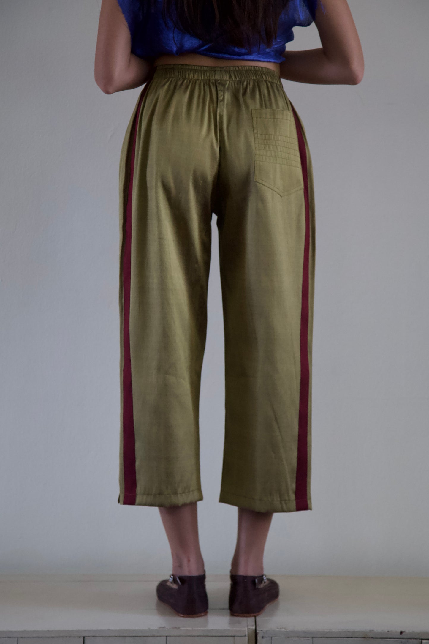 Handwoven Raw Thai Silk Unisex Uniform Pants (4 colorways)