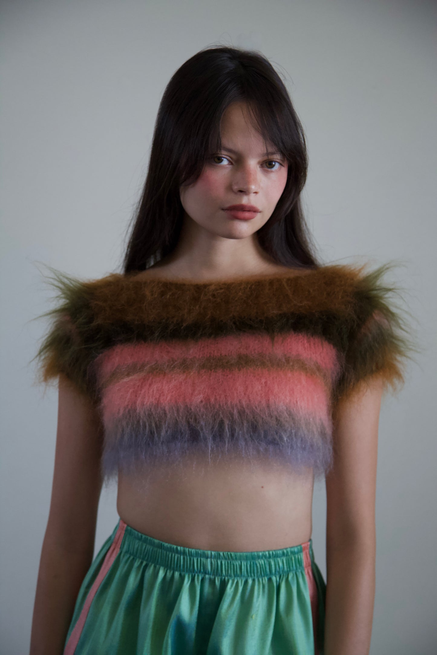 Original Blur Brushed Mohair Palette Mini Tee (garden bed)