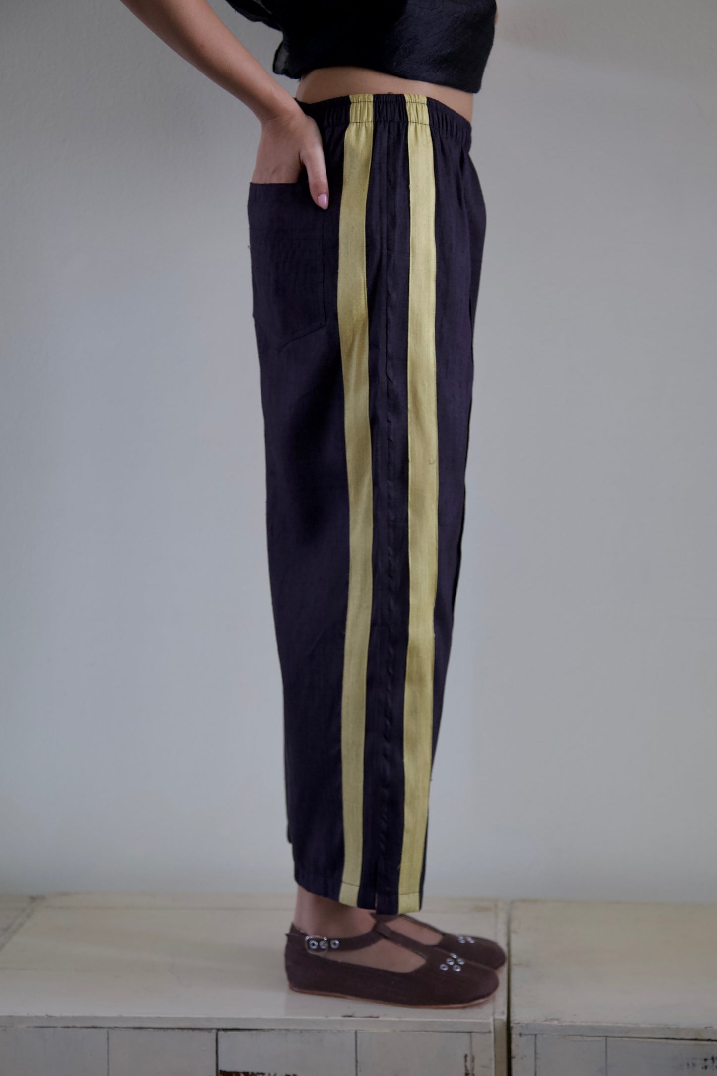 Handwoven Raw Thai Silk Unisex Uniform Pants (4 colorways)