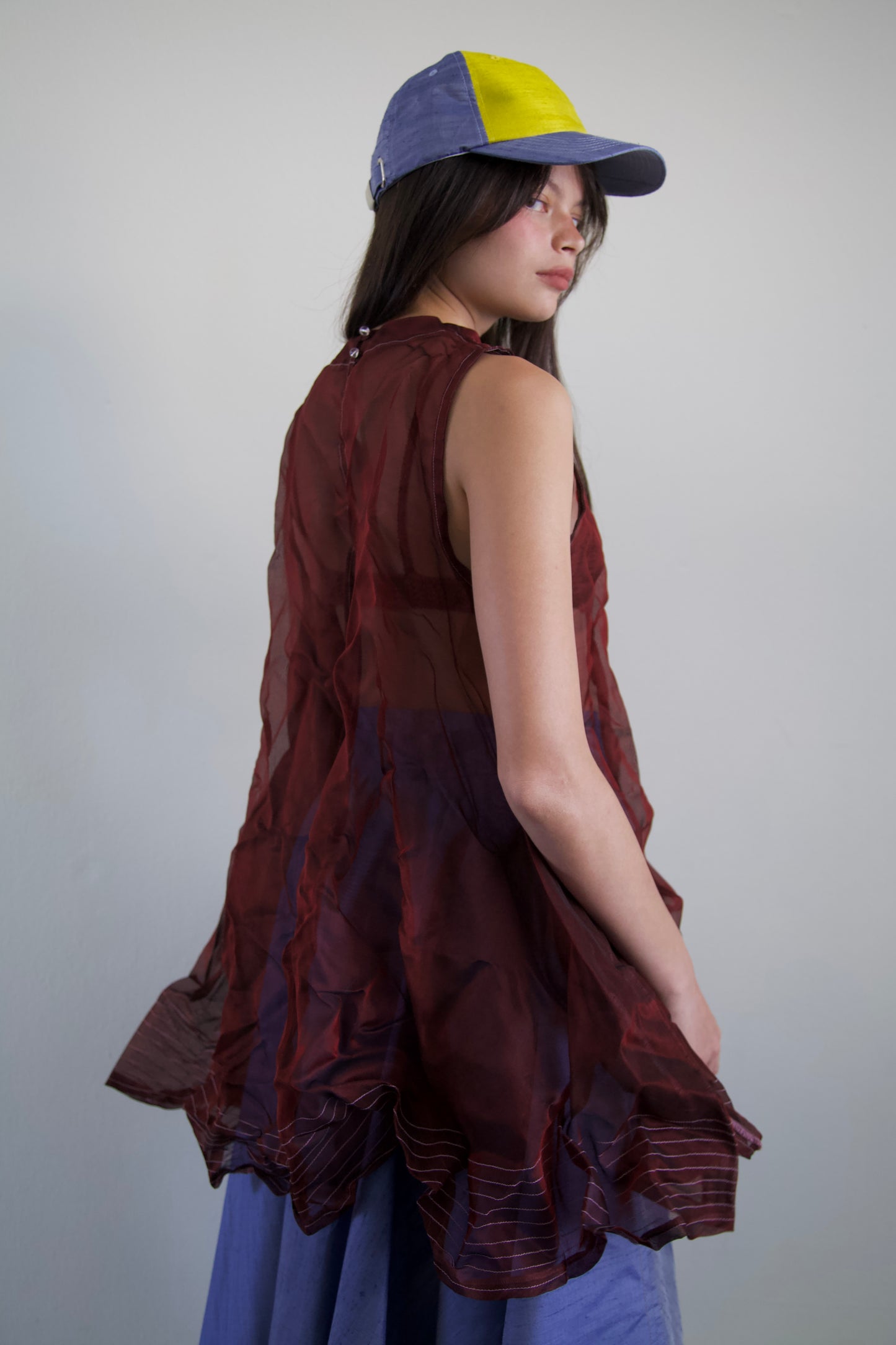 Mai Kaew Crumpled Thai 'Glass' Silk Tent Dress (3 colorways)