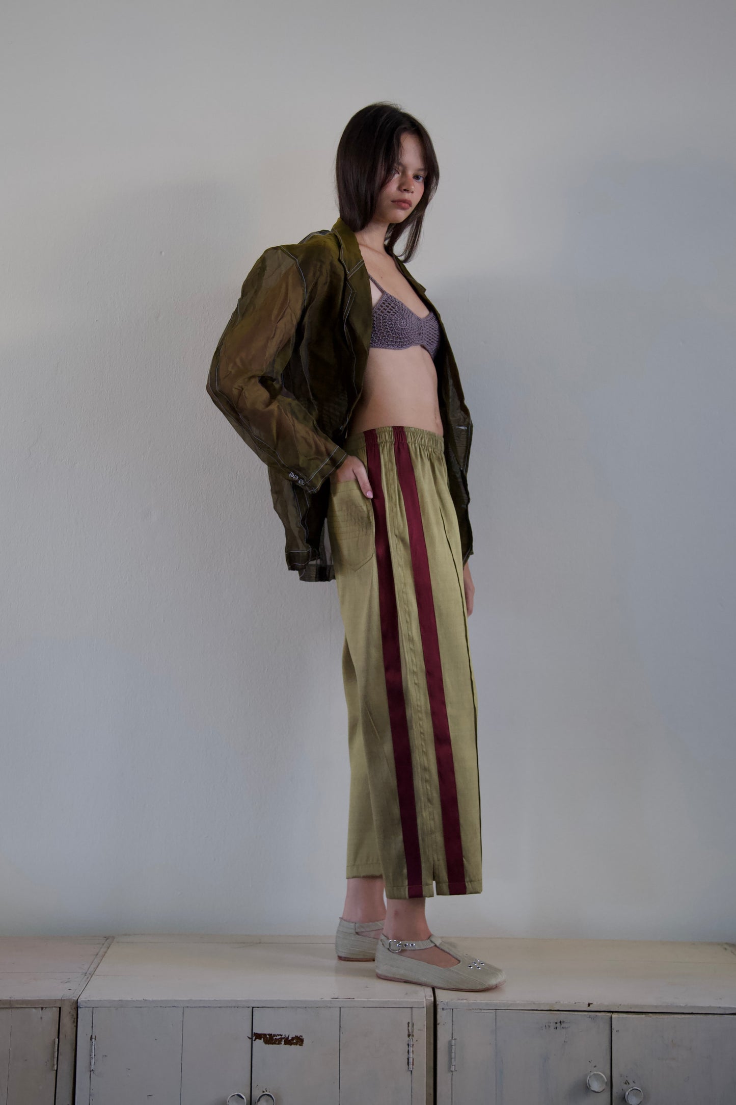 Handwoven Raw Thai Silk Unisex Uniform Pants (4 colorways)