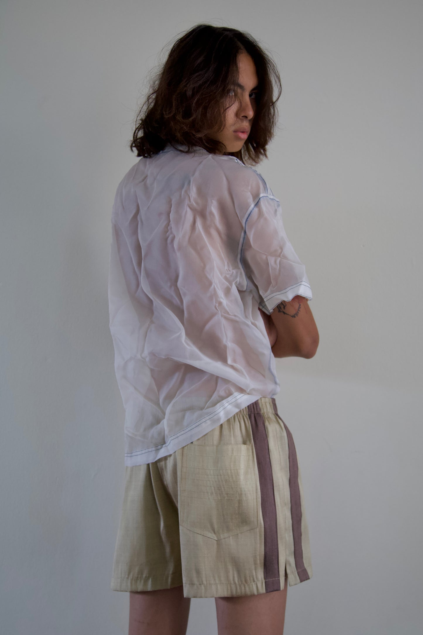 Handwoven Raw Thai Silk Unisex Contrast Shorts (new colorways)