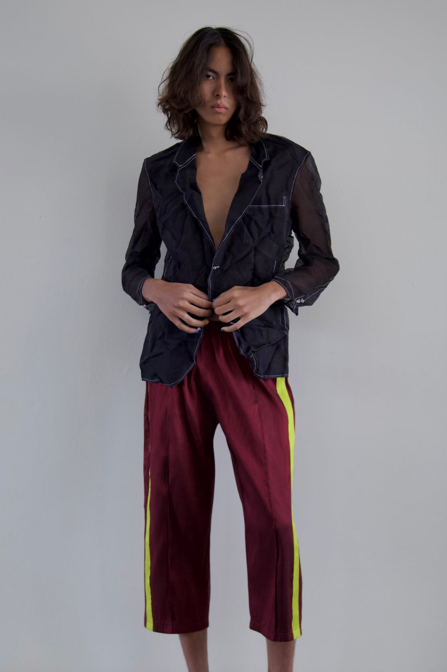 Handwoven Raw Thai Silk Unisex Uniform Pants (4 colorways)