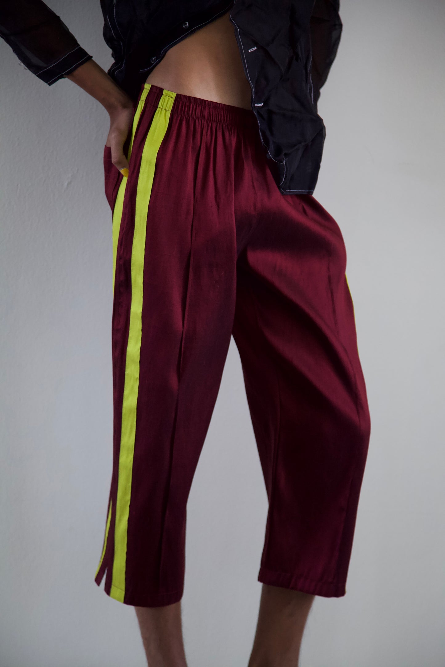 Handwoven Raw Thai Silk Unisex Uniform Pants (4 colorways)