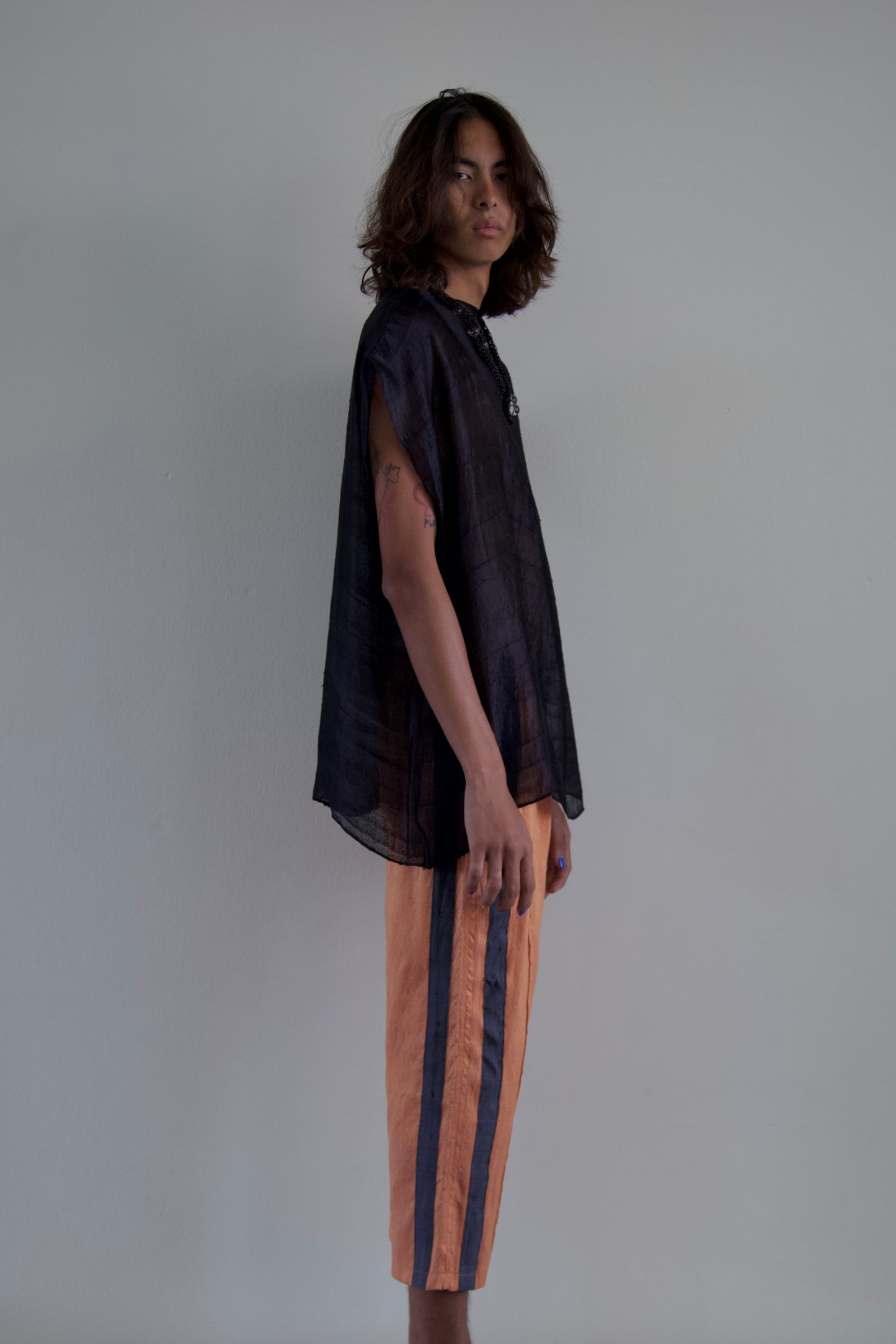 Handwoven Raw Thai Silk Unisex Uniform Pants (4 colorways)