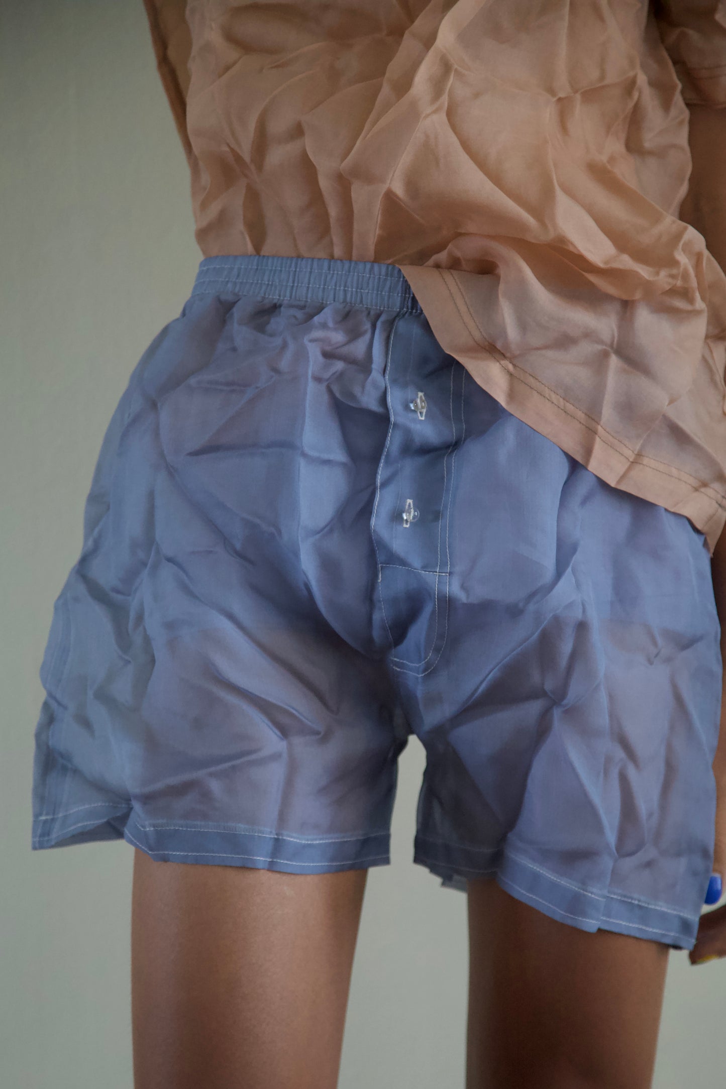 Mai Kaew Crumpled Thai 'Glass' Unisex Silk Boxer (2 colorways)